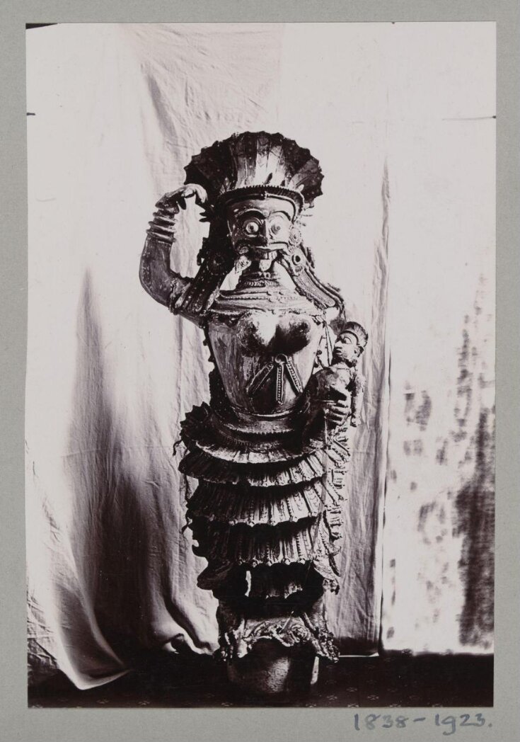 Carved wood sculpture, Goddess, Javanese (?) top image