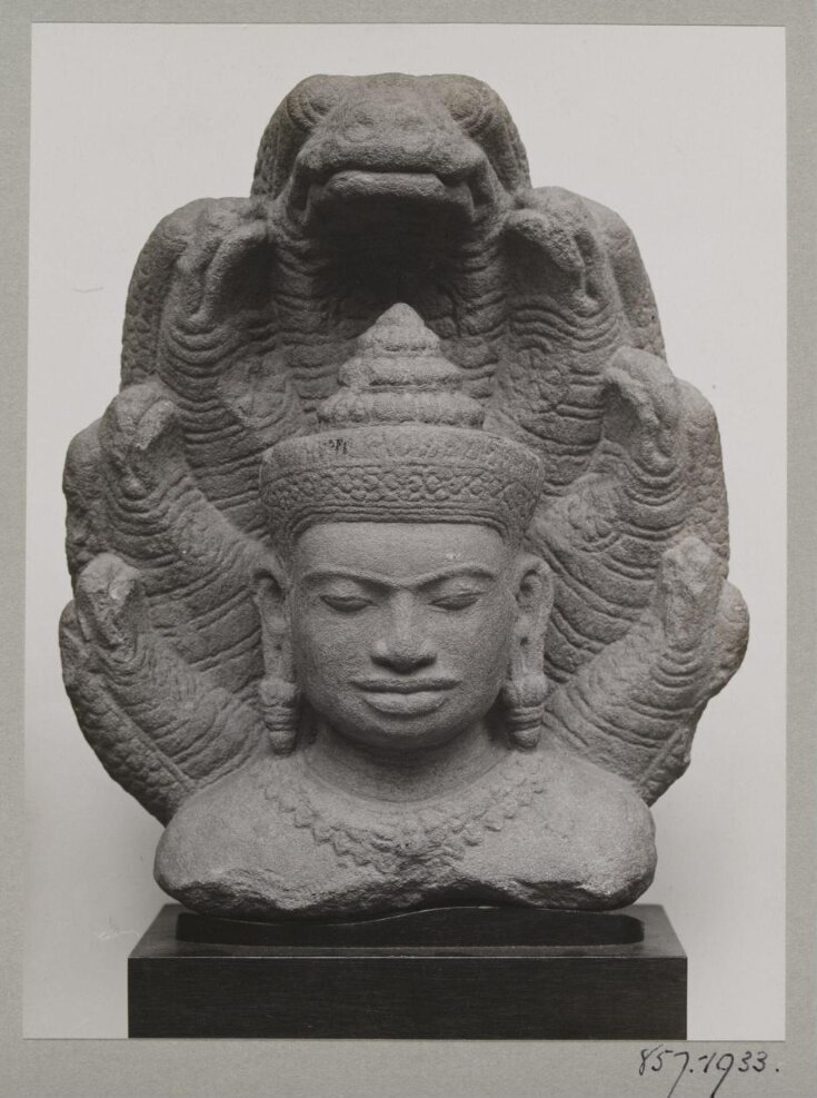 Sculpture, carved stone, Buddha with naga hood, Eastern Siam, 12th-13th century,  H. G. Quaritch Wales Collection top image