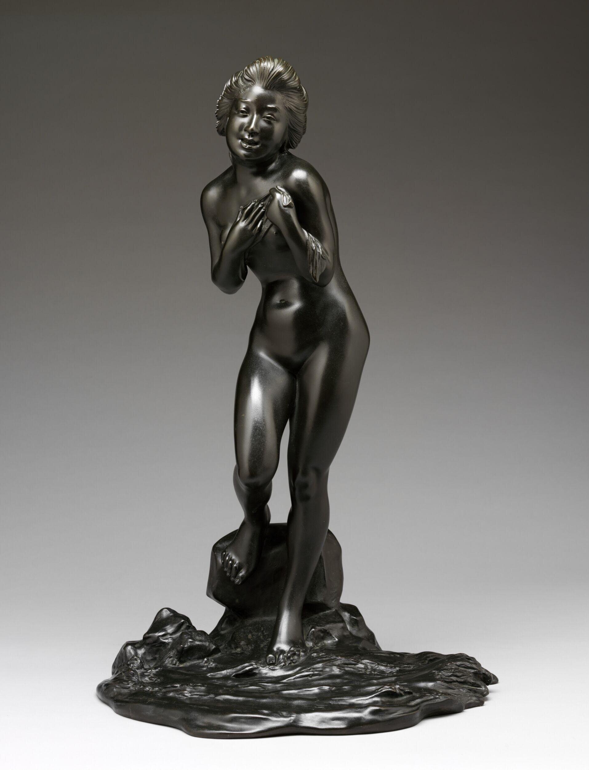 Nude Woman on Rocks