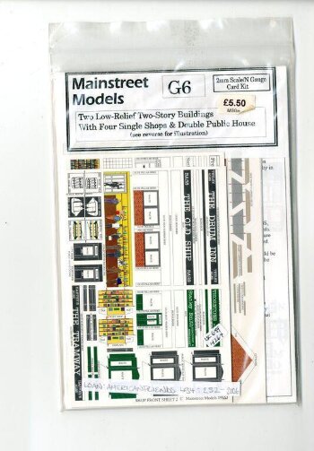 Two Low-Relief Two-Storey Buildings With Four Single Shops & Double Public House