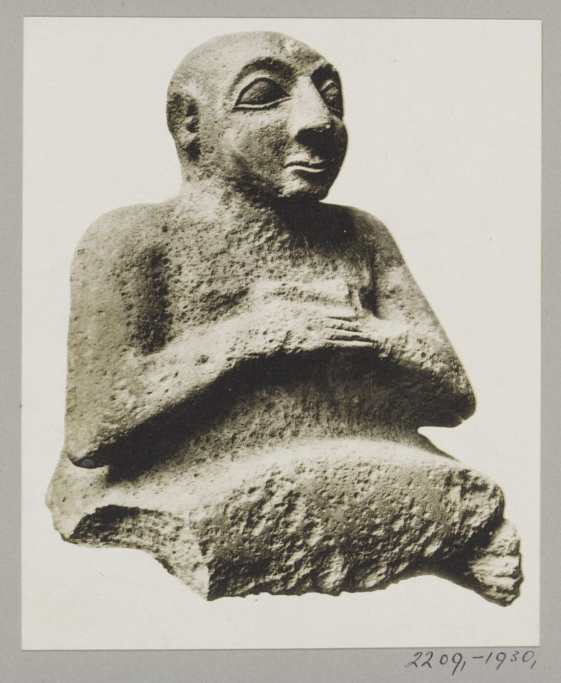 Unknown, Sumerian limestone statue of Kurlil, ca. 2500 B.C., British Museum