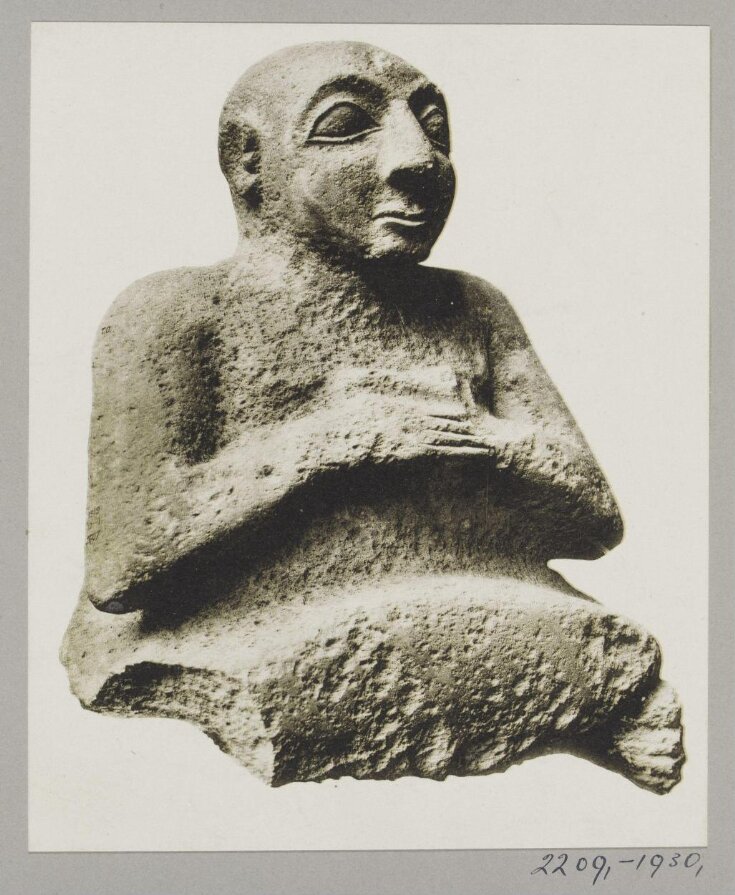 Sumerian limestone statue of Kurlil, ca. 2500 B.C., British Museum top image