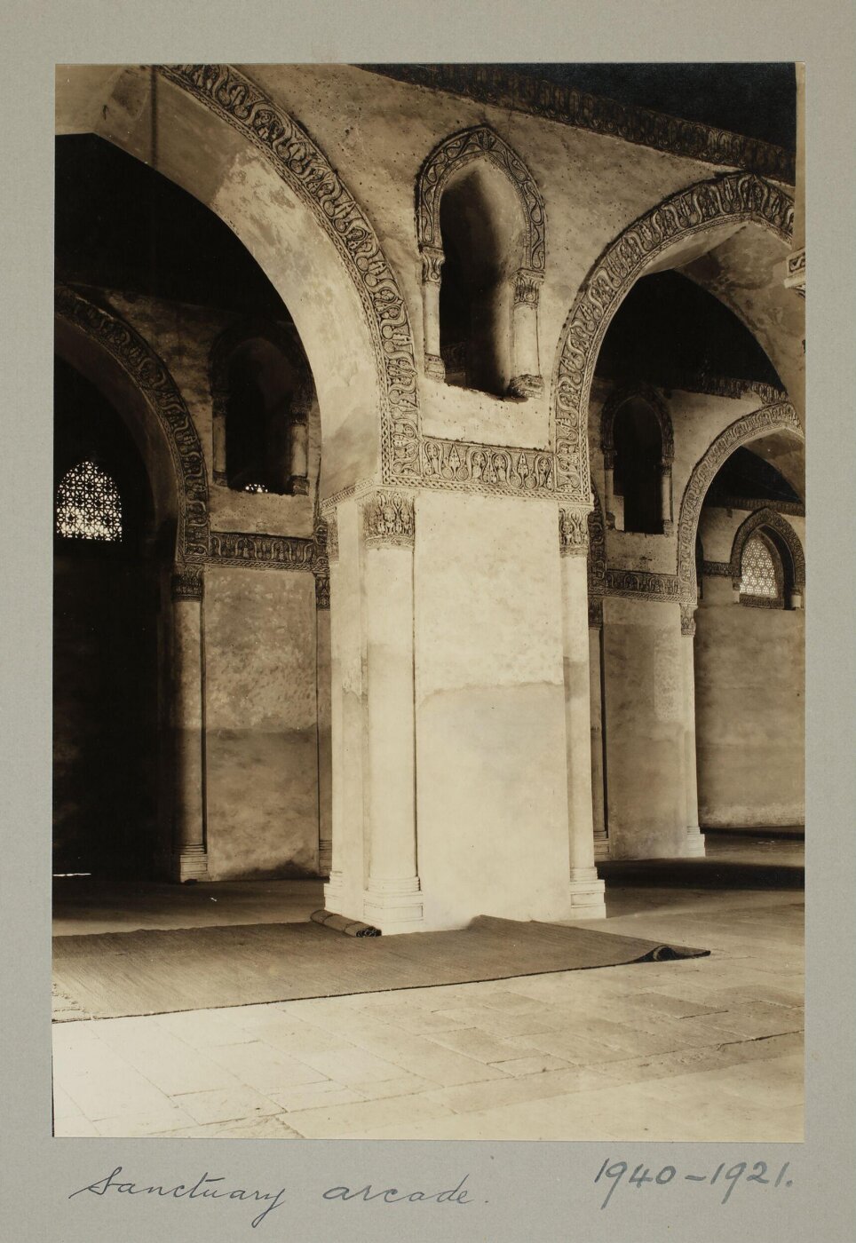 K.A.C. Creswell, Arcades of the qibla iwan in the mosque of Ahmad ibn Tulun, Cairo