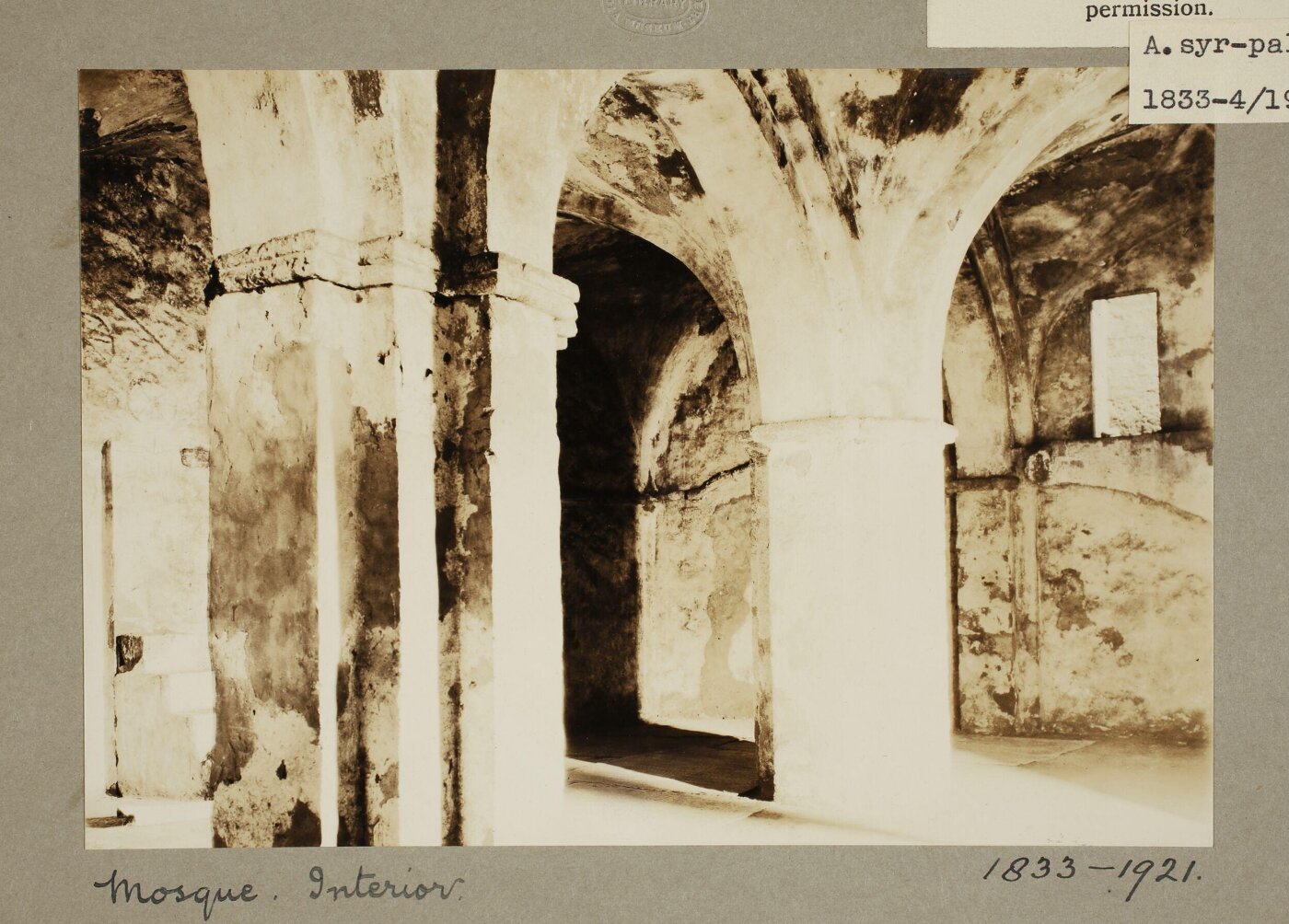 K.A.C. Creswell, Photograph