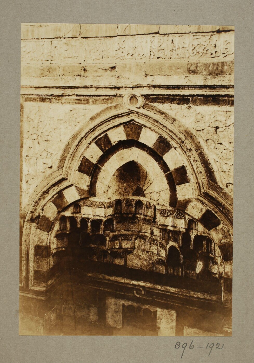 K.A.C. Creswell, Entrance portal of the mosque of Kafur al-Zimam, Cairo