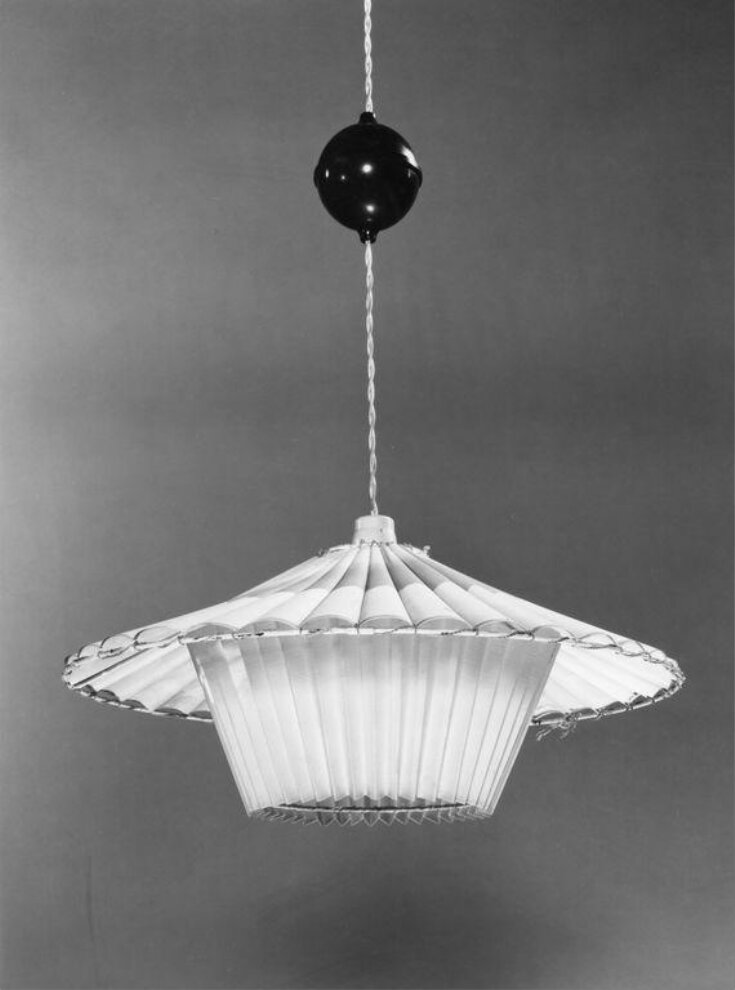 PVC pleated lampshade top image