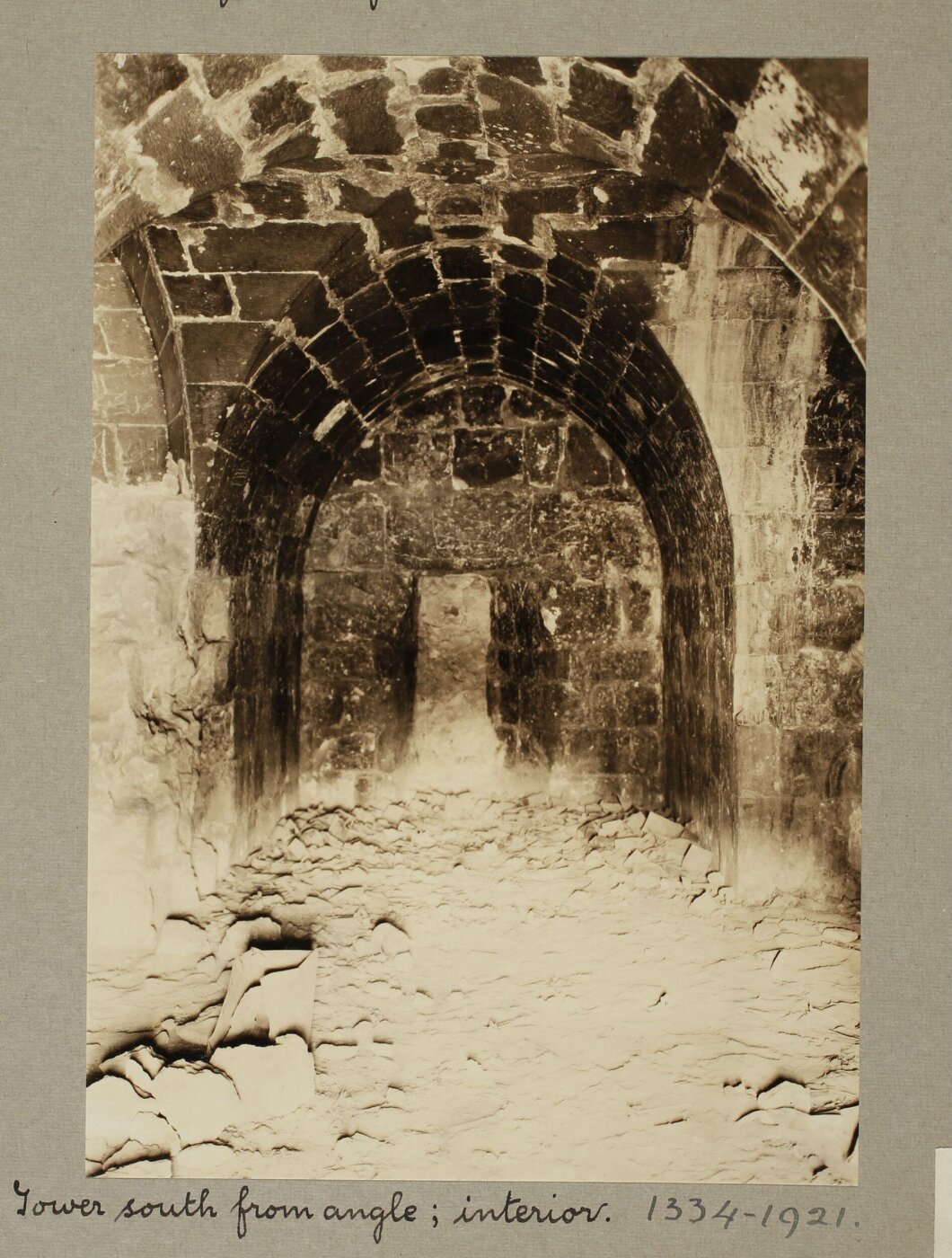 K.A.C. Creswell, Interior of tower in Burj al-Zafar, Cairo