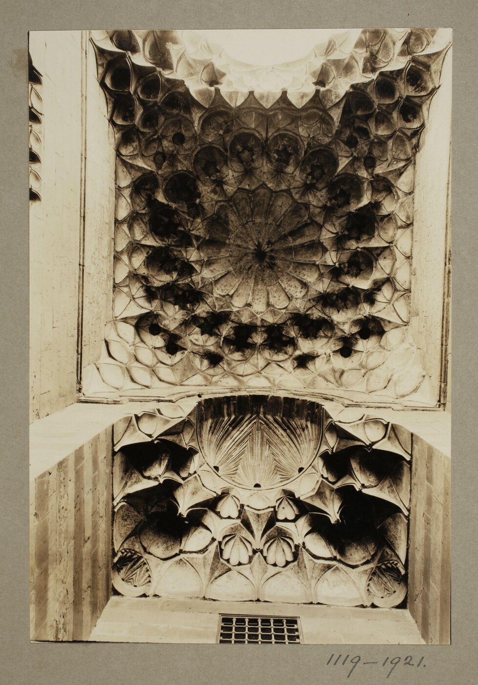 K.A.C. Creswell, Vaulting of entrance of the palace of Mamluk Amir Yashbak min Mahdi originaly built by Amir Qawsun, Cairo