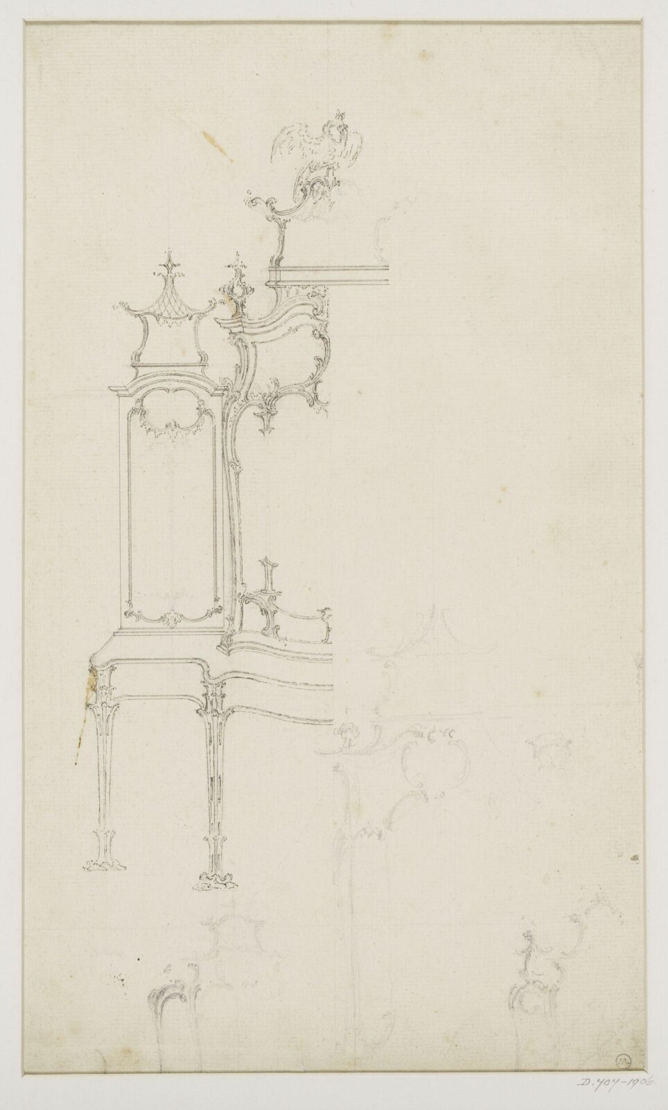 Drawing, Thomas Chippendale Senior, ca.1738-ca.1776