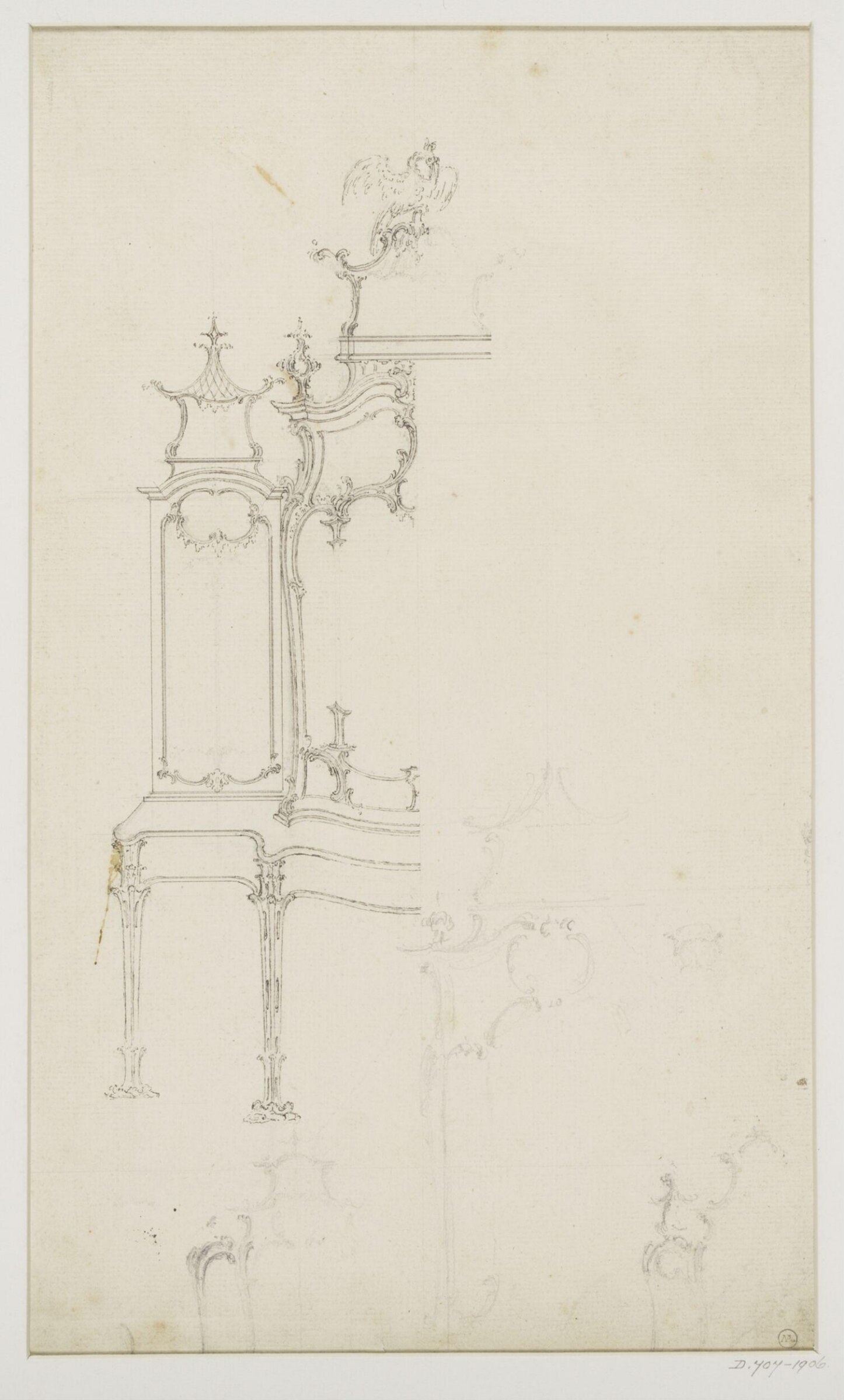 Drawing, Thomas Chippendale Senior, ca.1738-ca.1776