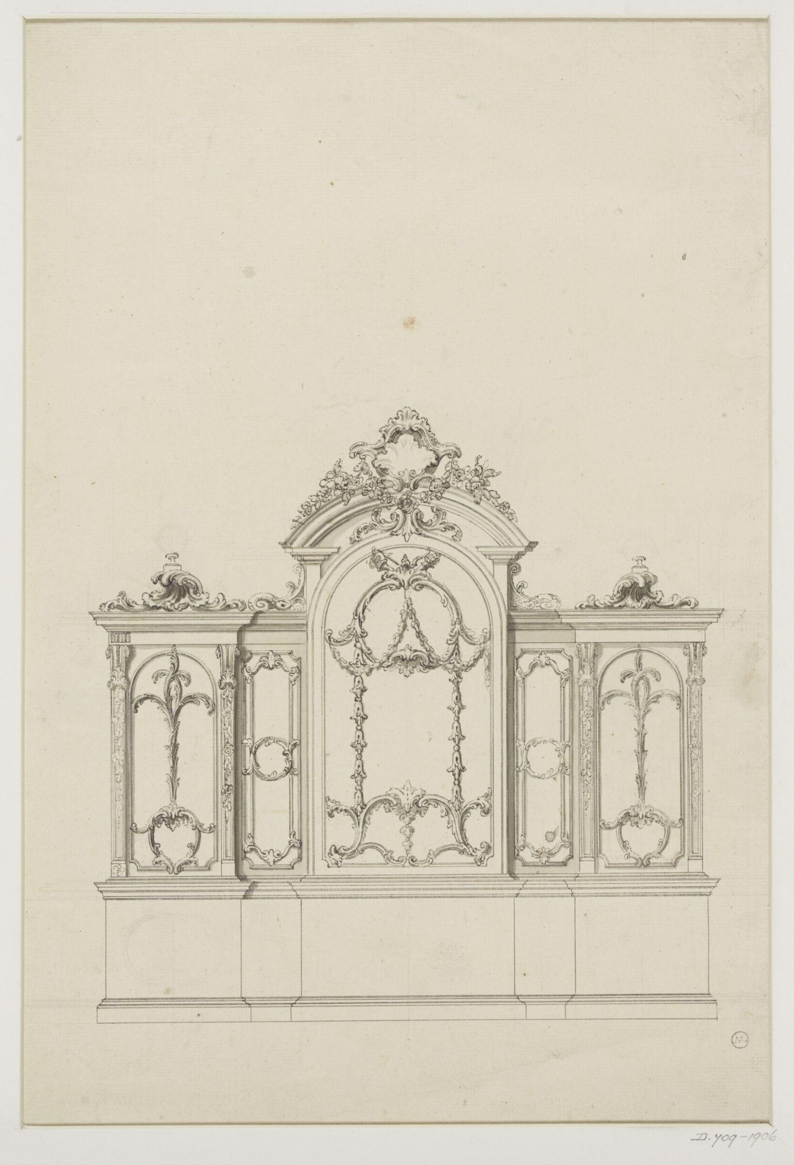 Drawing, Thomas Chippendale Senior, ca.1738-ca.1776