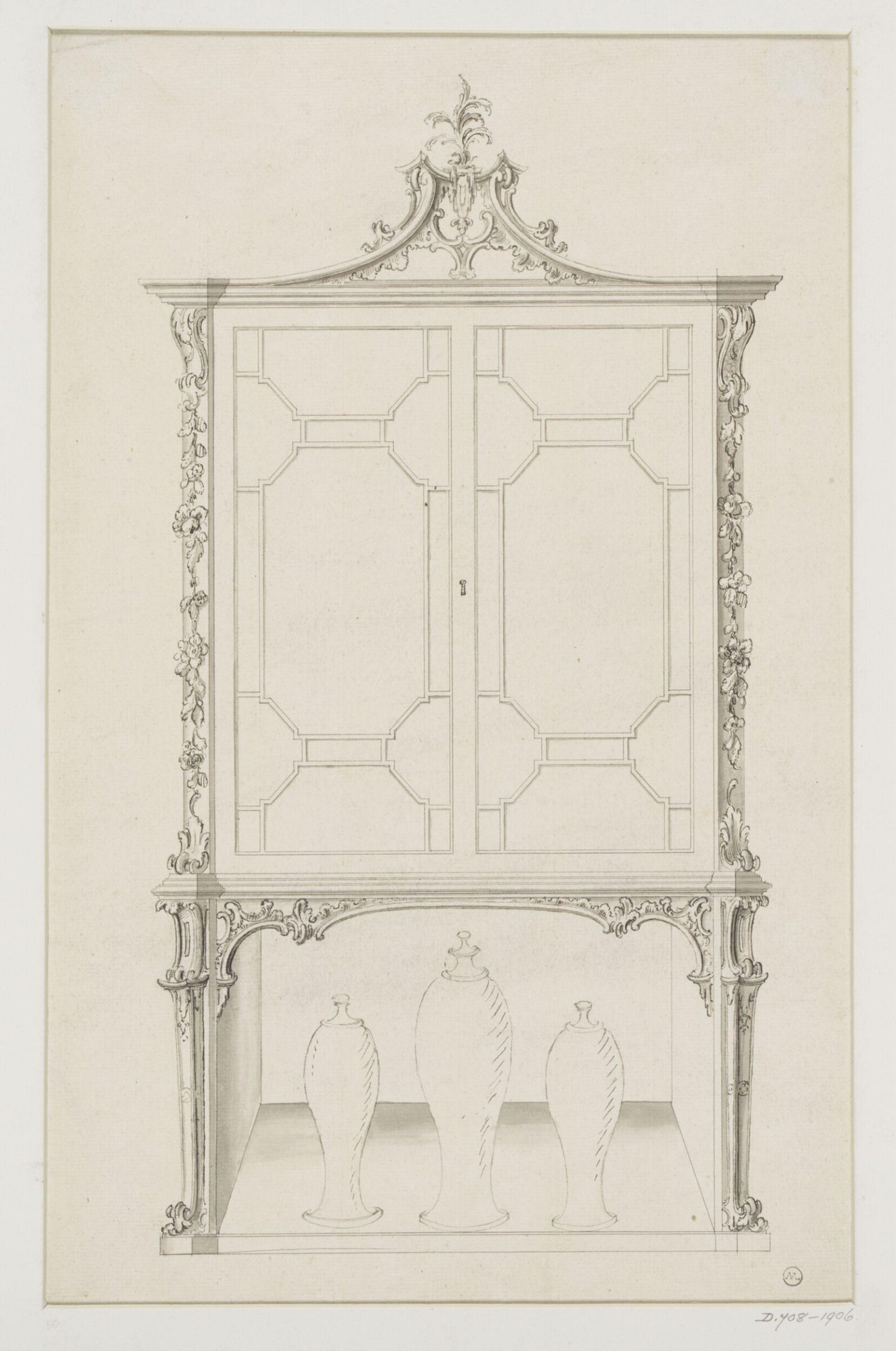 Drawing, Thomas Chippendale Senior, ca.1738-ca.1776