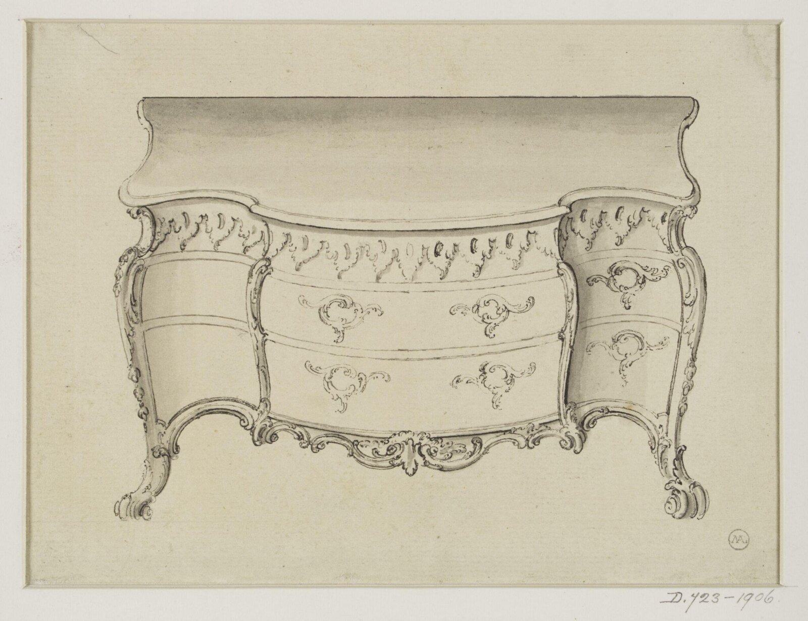 Drawing, Thomas Chippendale Senior, ca.1738-ca.1776