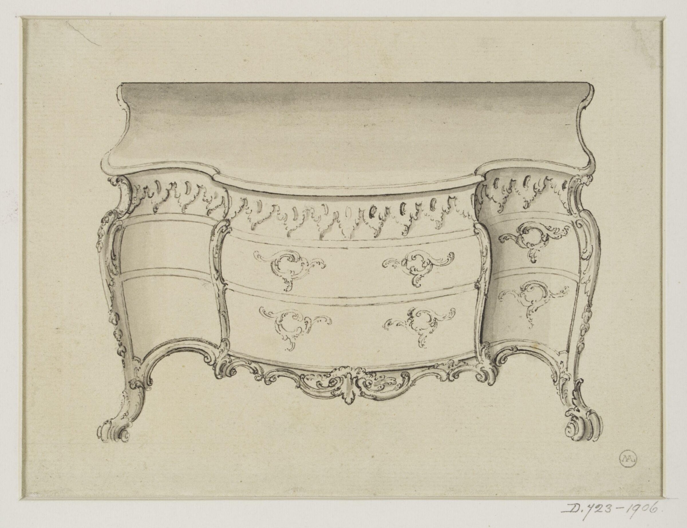 Drawing, Thomas Chippendale Senior, ca.1738-ca.1776