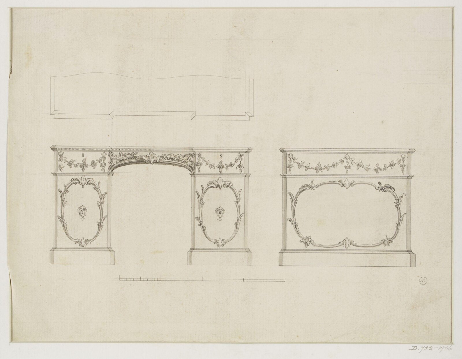 Drawing, Thomas Chippendale Senior, ca.1738-ca.1776
