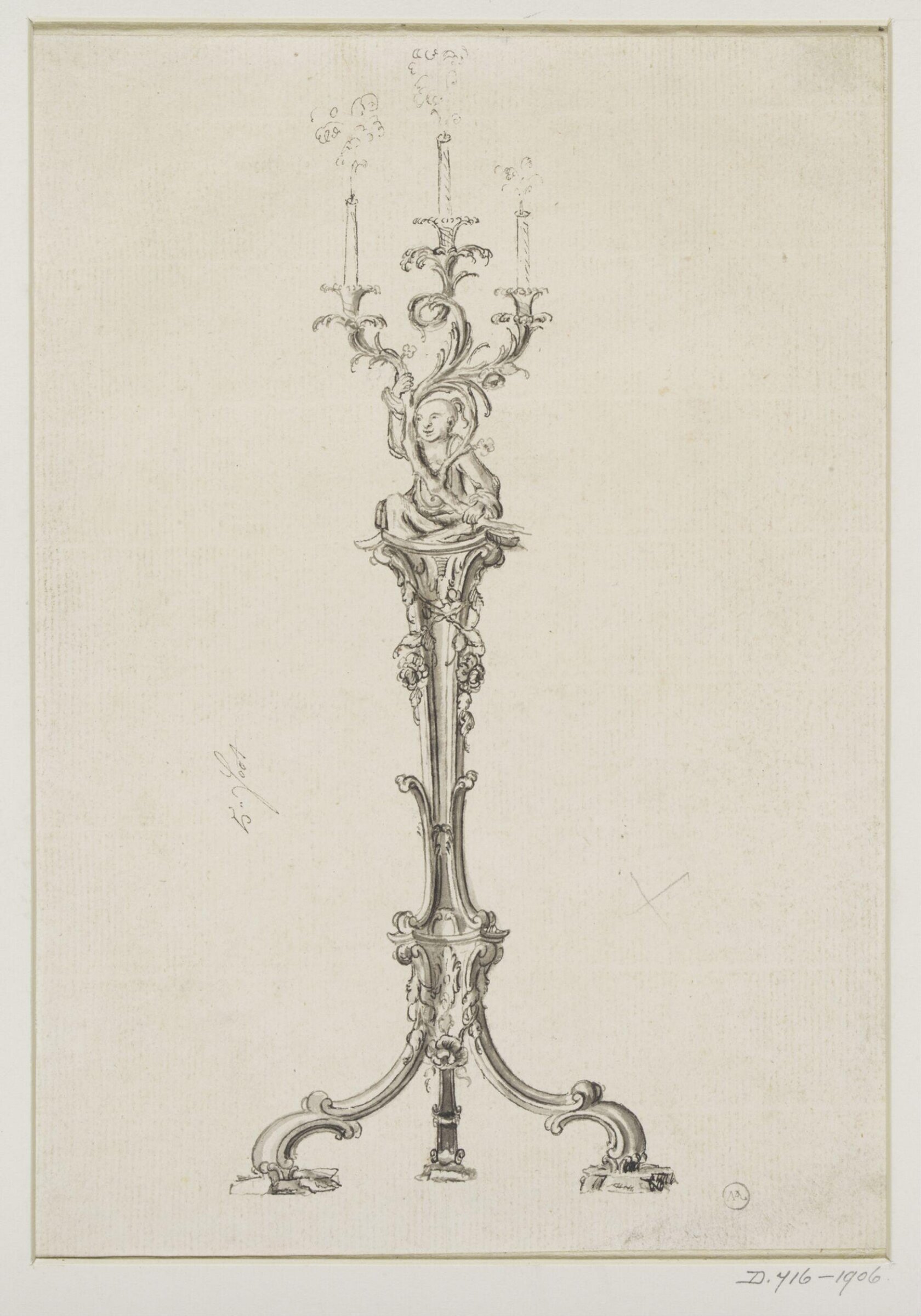 Drawing, Thomas Chippendale Senior, ca.1732-ca.1776