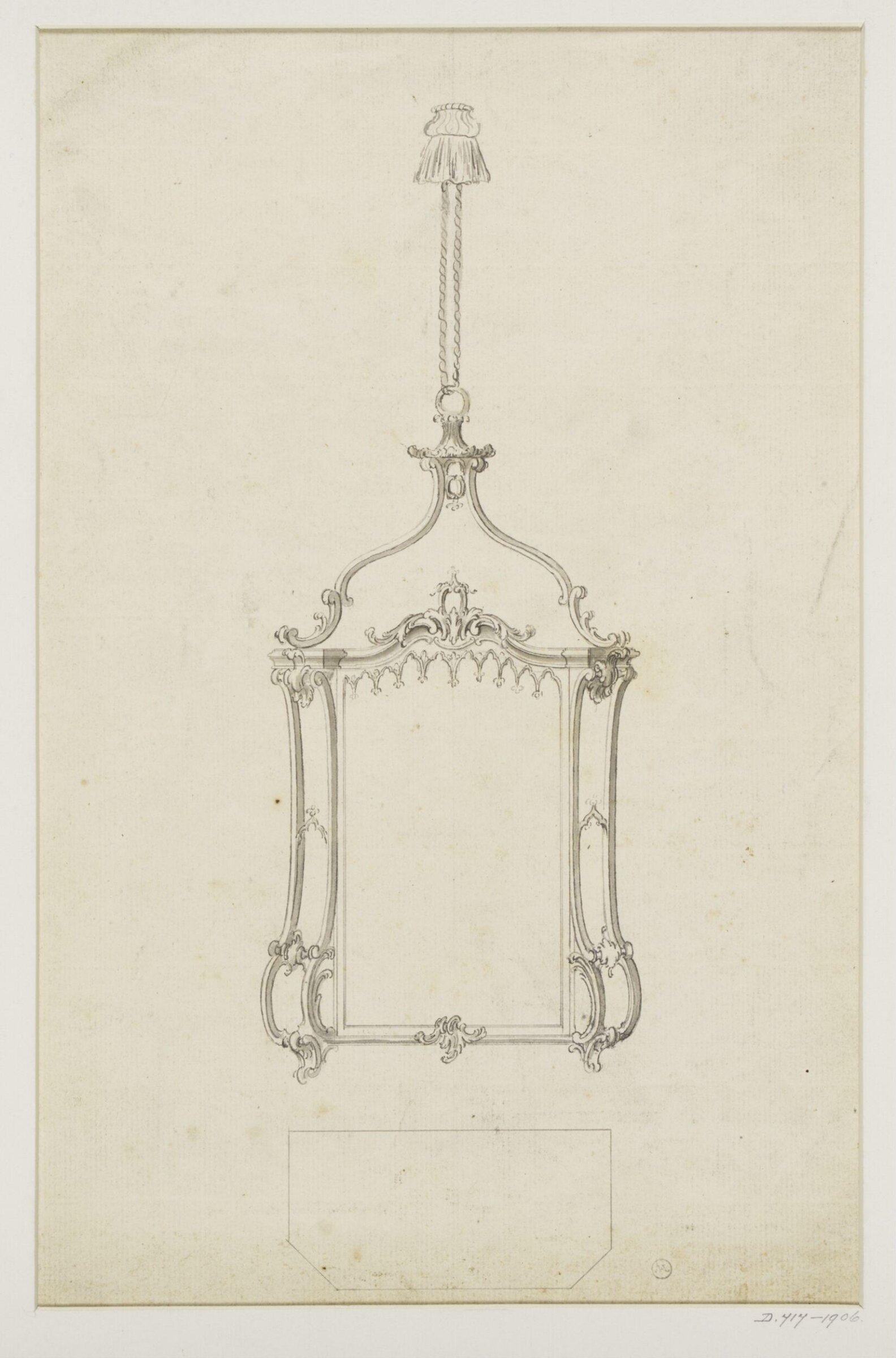 Drawing, Thomas Chippendale Senior, ca.1738-ca.1776