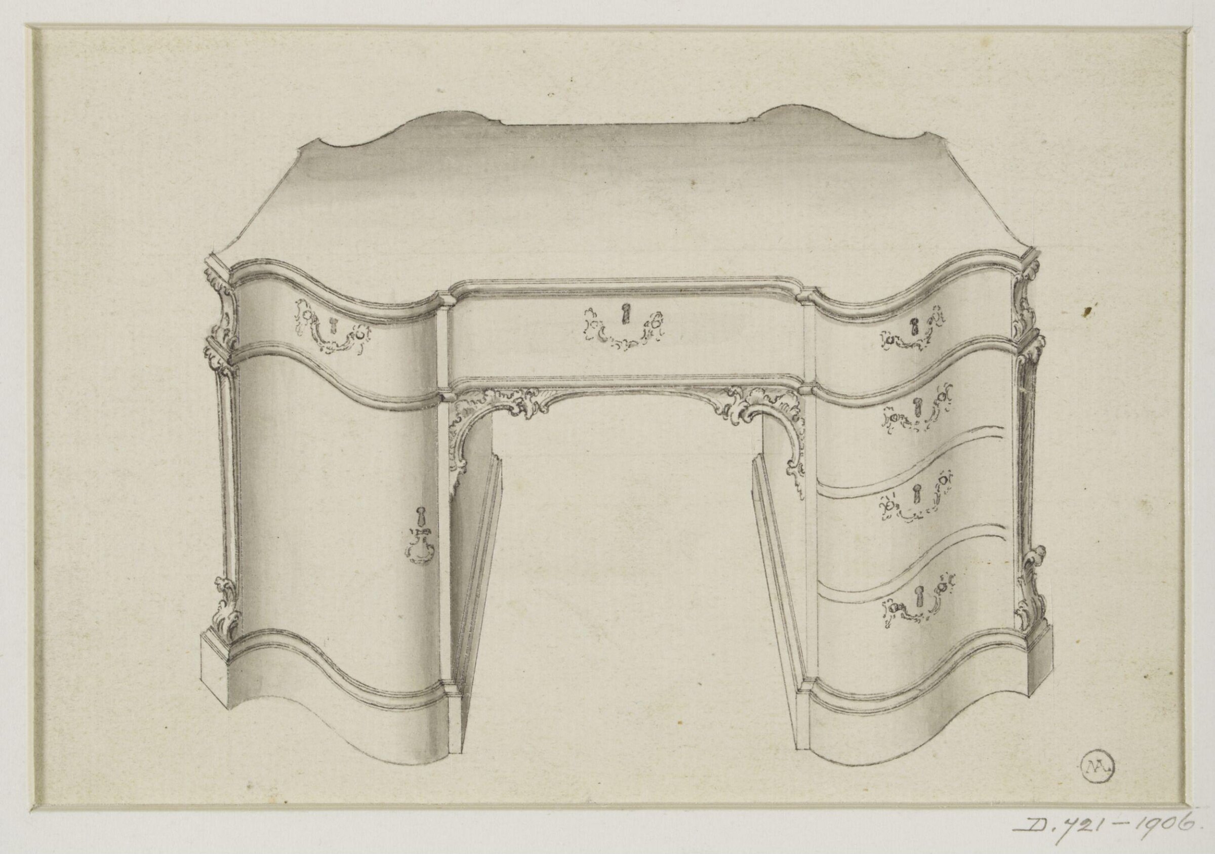 Drawing, Thomas Chippendale Senior, ca.1755-1760