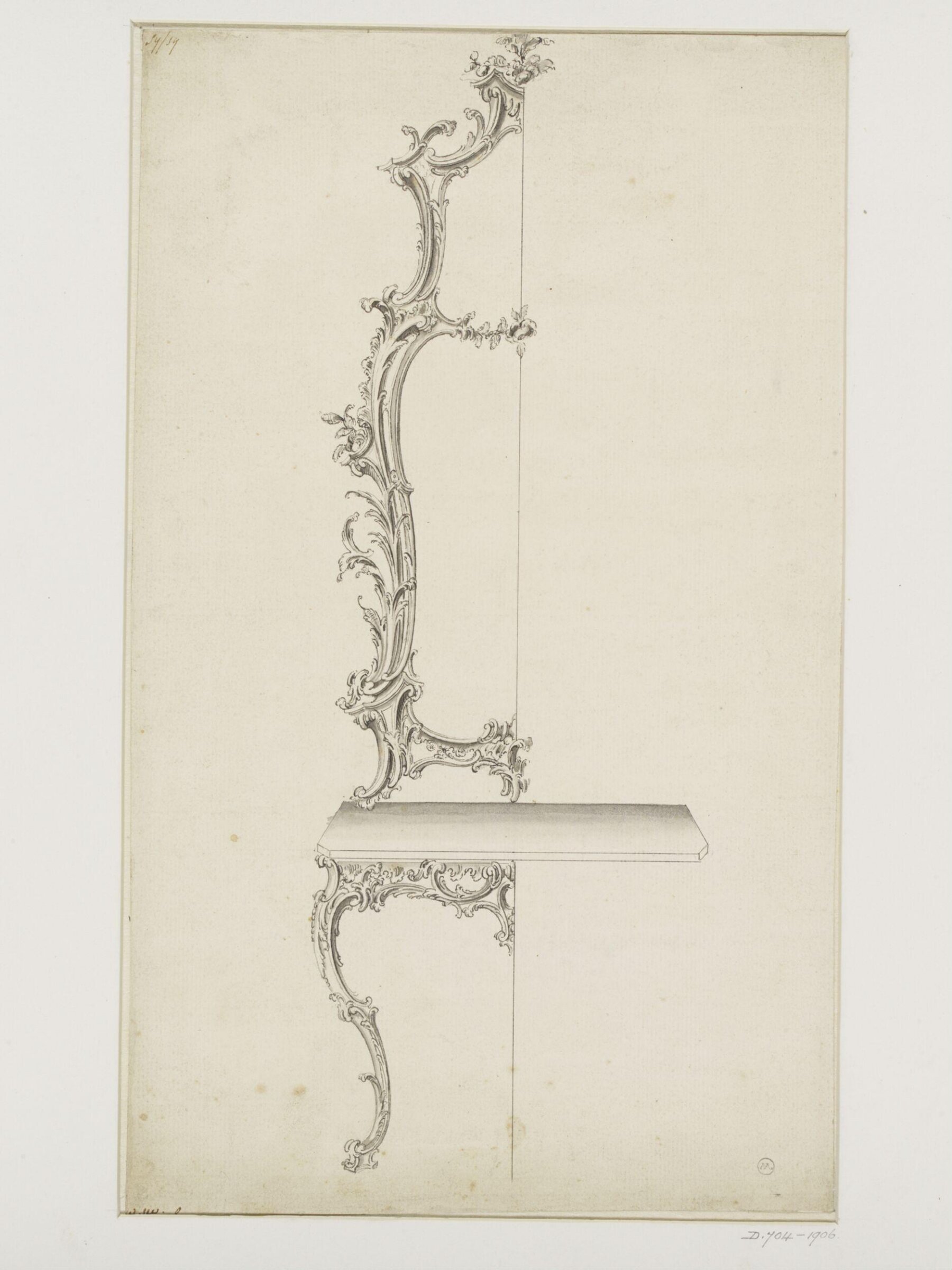 Drawing, Thomas Chippendale Senior, ca.1738-ca.1776