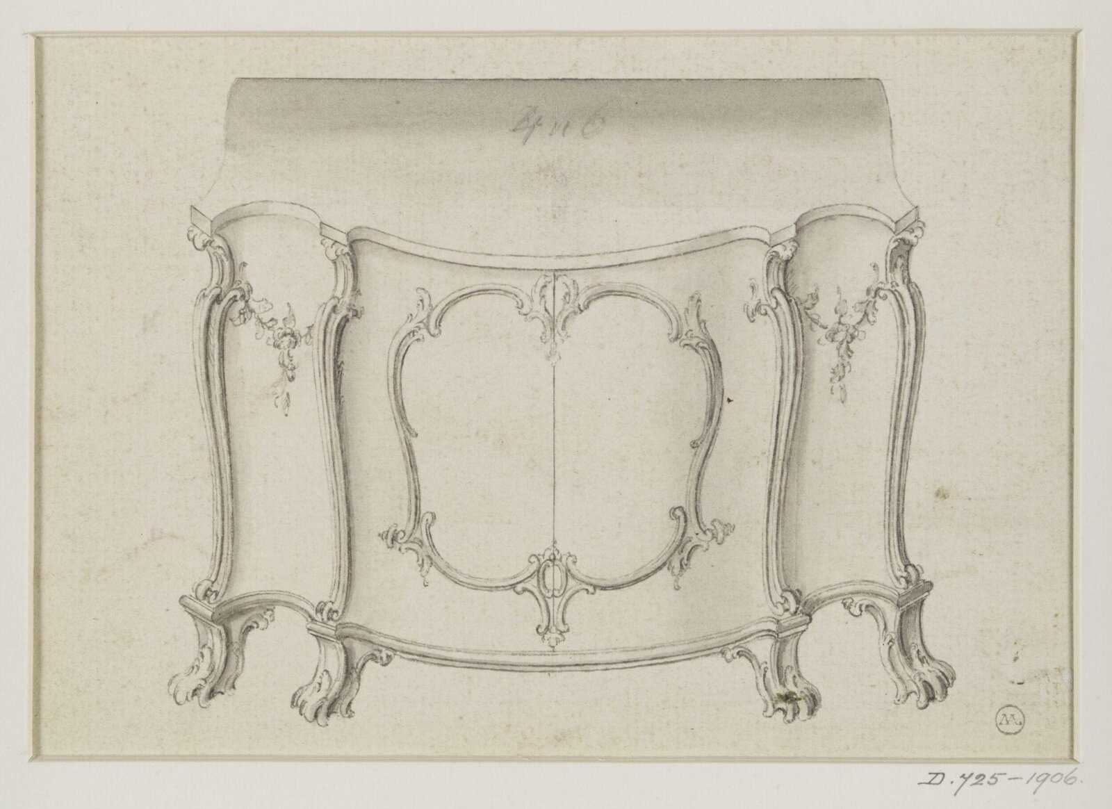 Design for a commode attributed to Thomas Chippendale, Thomas Chippendale Senior, ca.1750