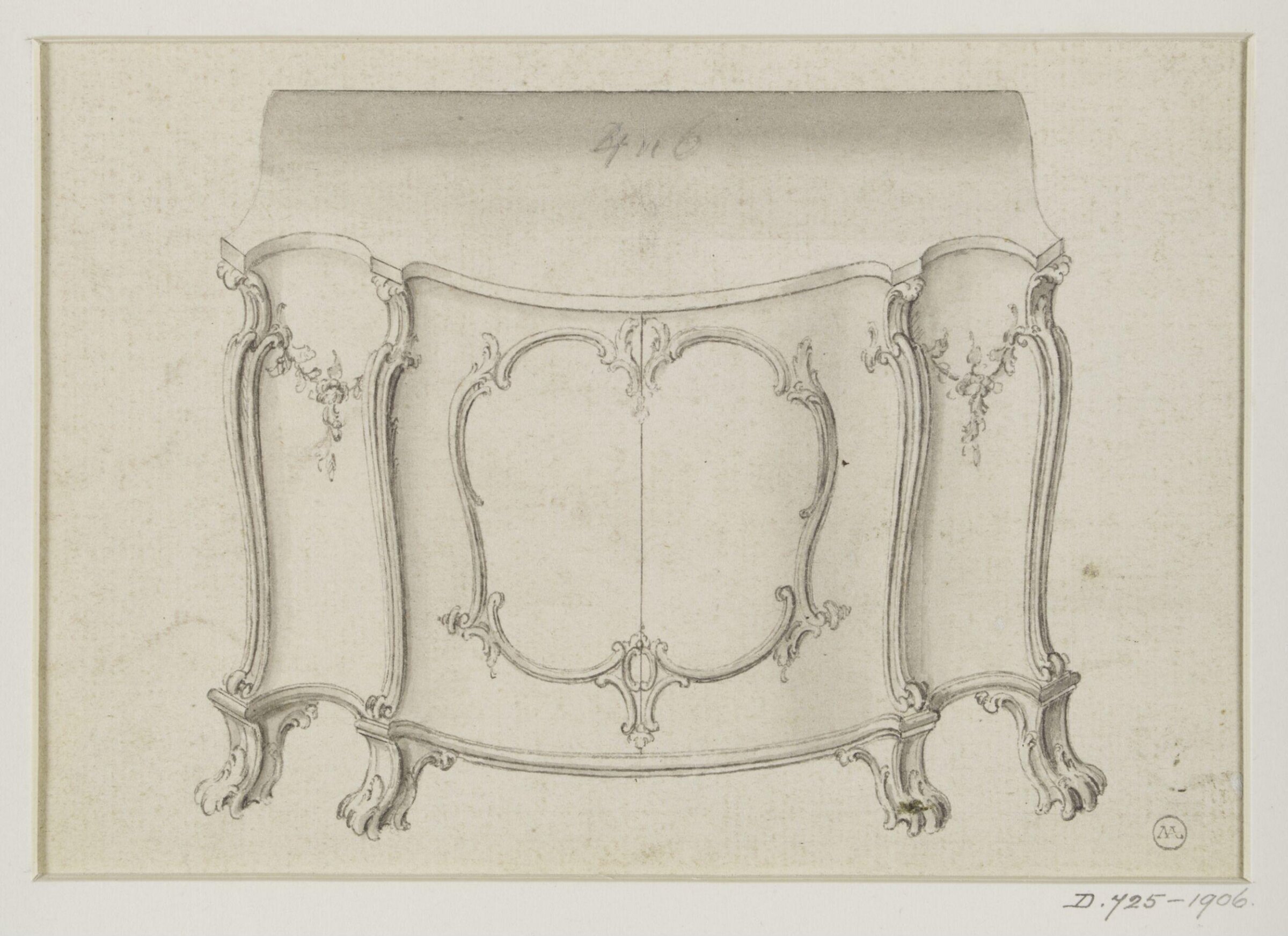 Design for a commode attributed to Thomas Chippendale, Thomas Chippendale Senior, ca.1750