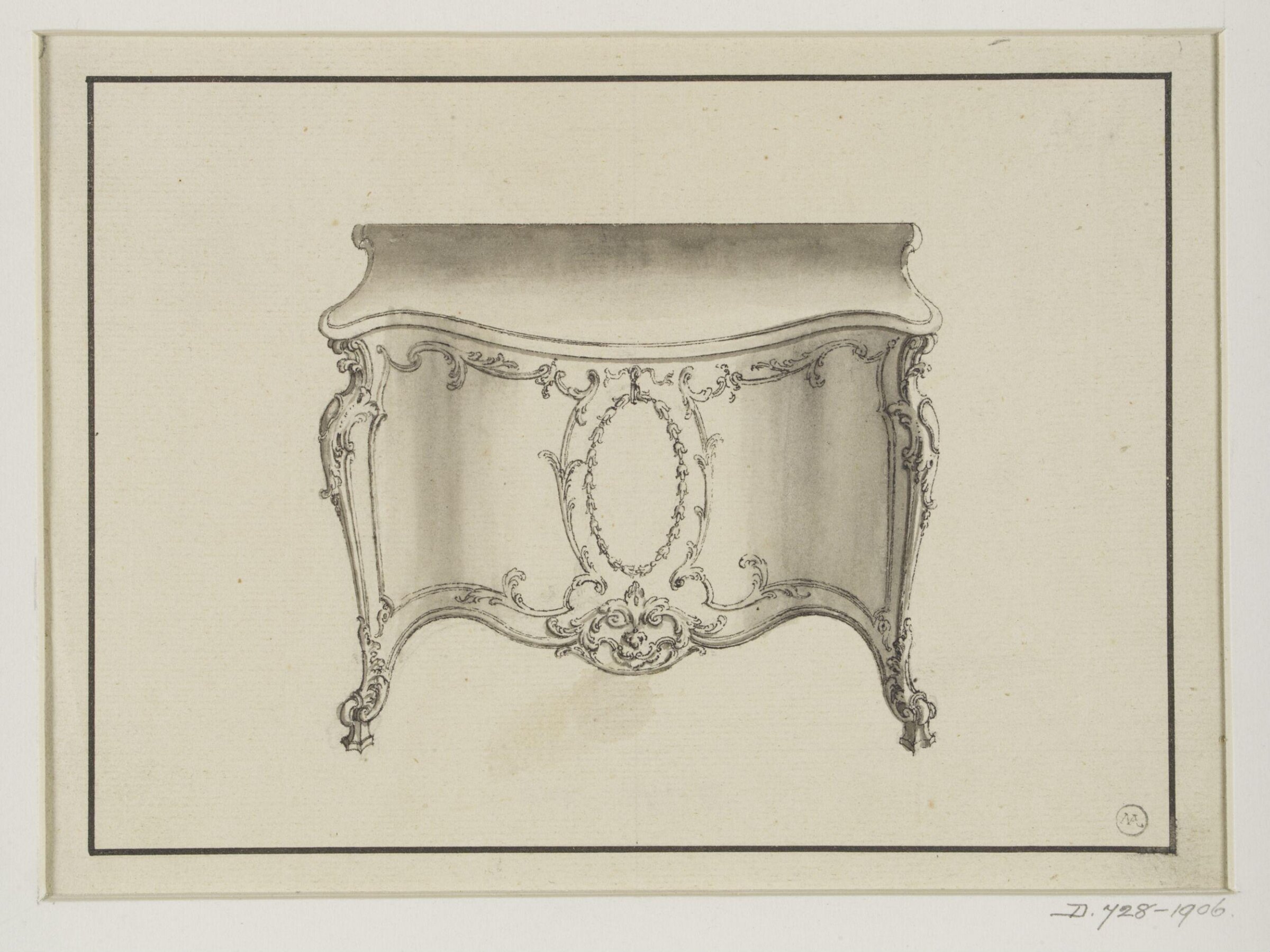 Design for a commode attributed to Thomas Chippendale, Thomas Chippendale Senior, ca.1760