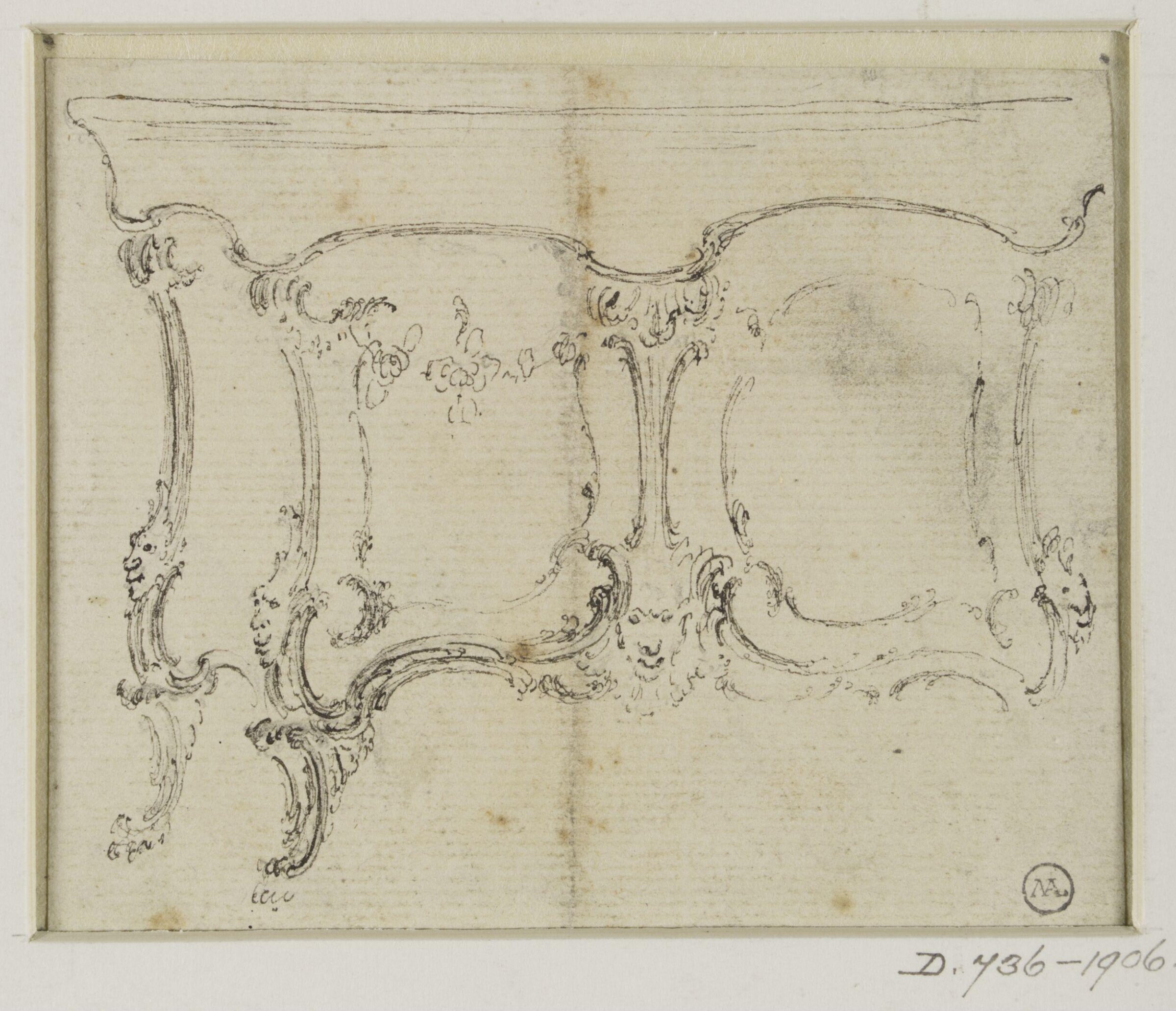 Design for a commode, Thomas Chippendale Senior, mid 18th century