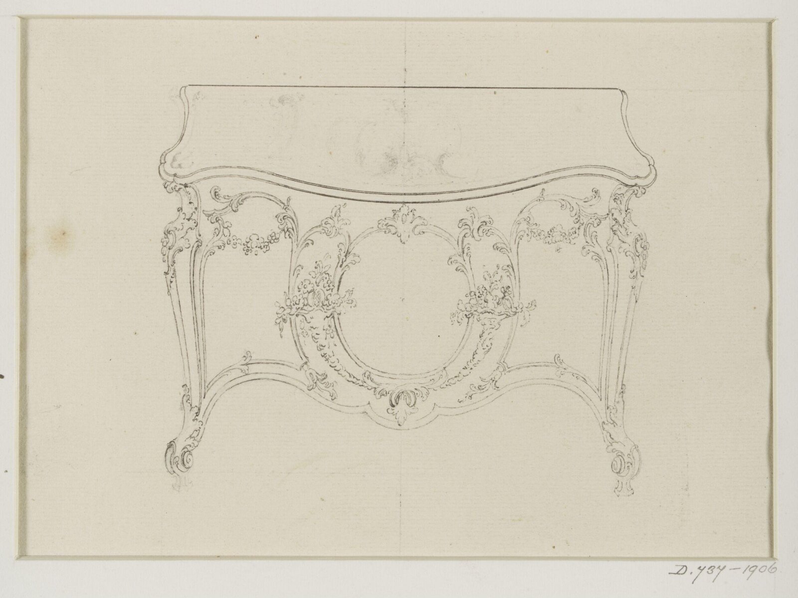 Design for a commode, Thomas Chippendale Senior, ca.1750-1760
