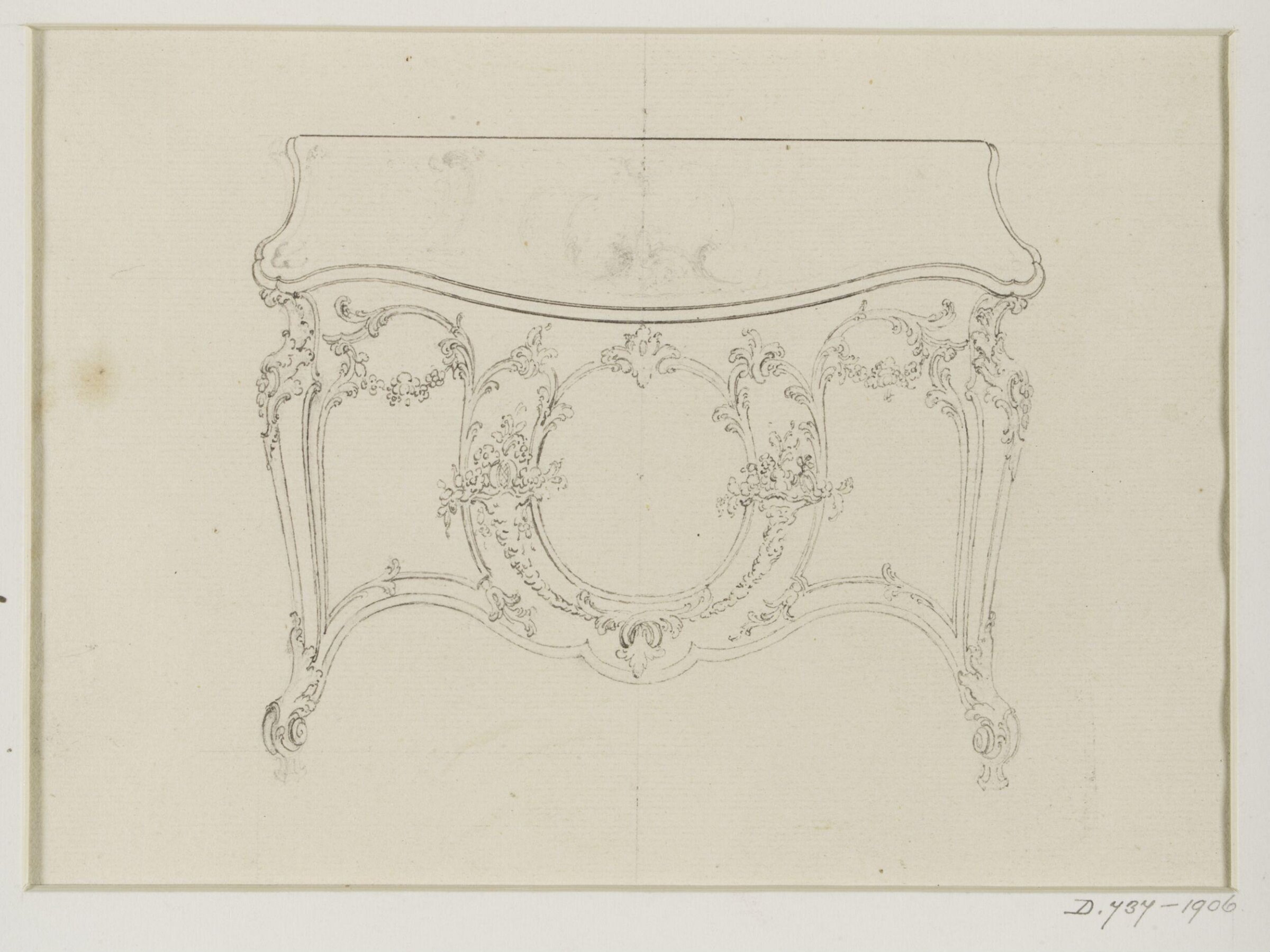 Design for a commode, Thomas Chippendale Senior, ca.1750-1760