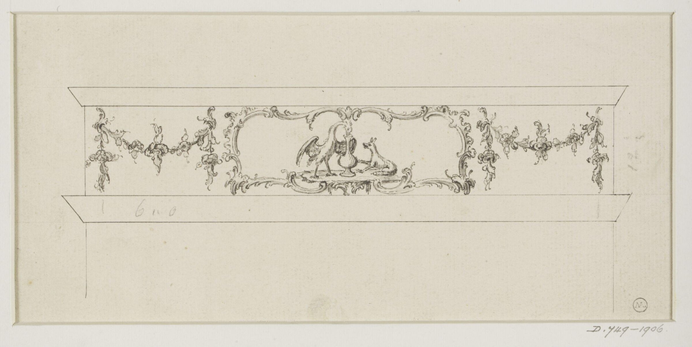 Design for an overmantel or an overdoor, Thomas Chippendale Senior, ca.1755