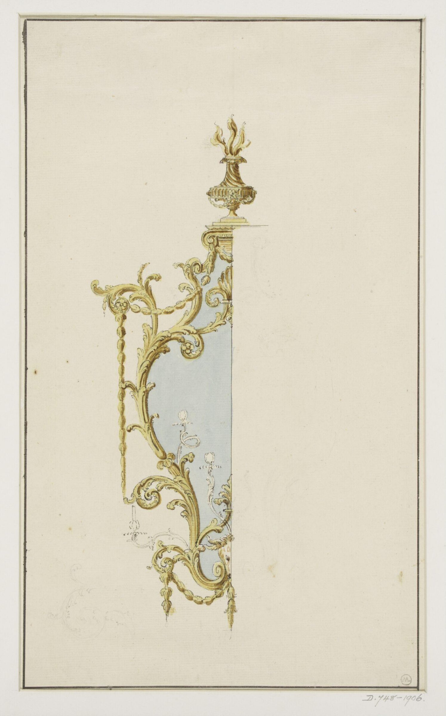 Design for a girandole, Thomas Chippendale Senior, ca.1770