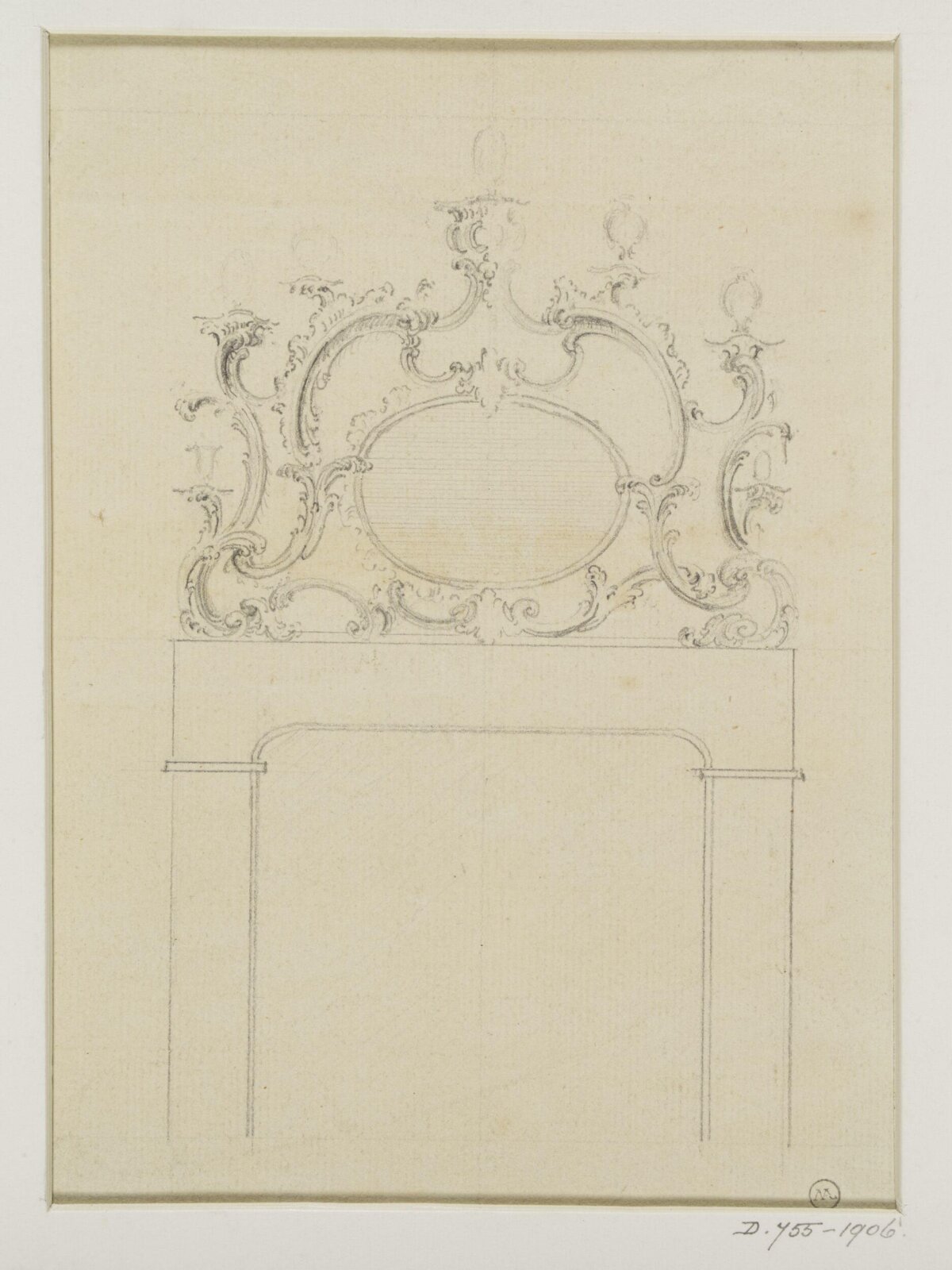 Design for an overmantle, Thomas Chippendale Senior, mid-18th century