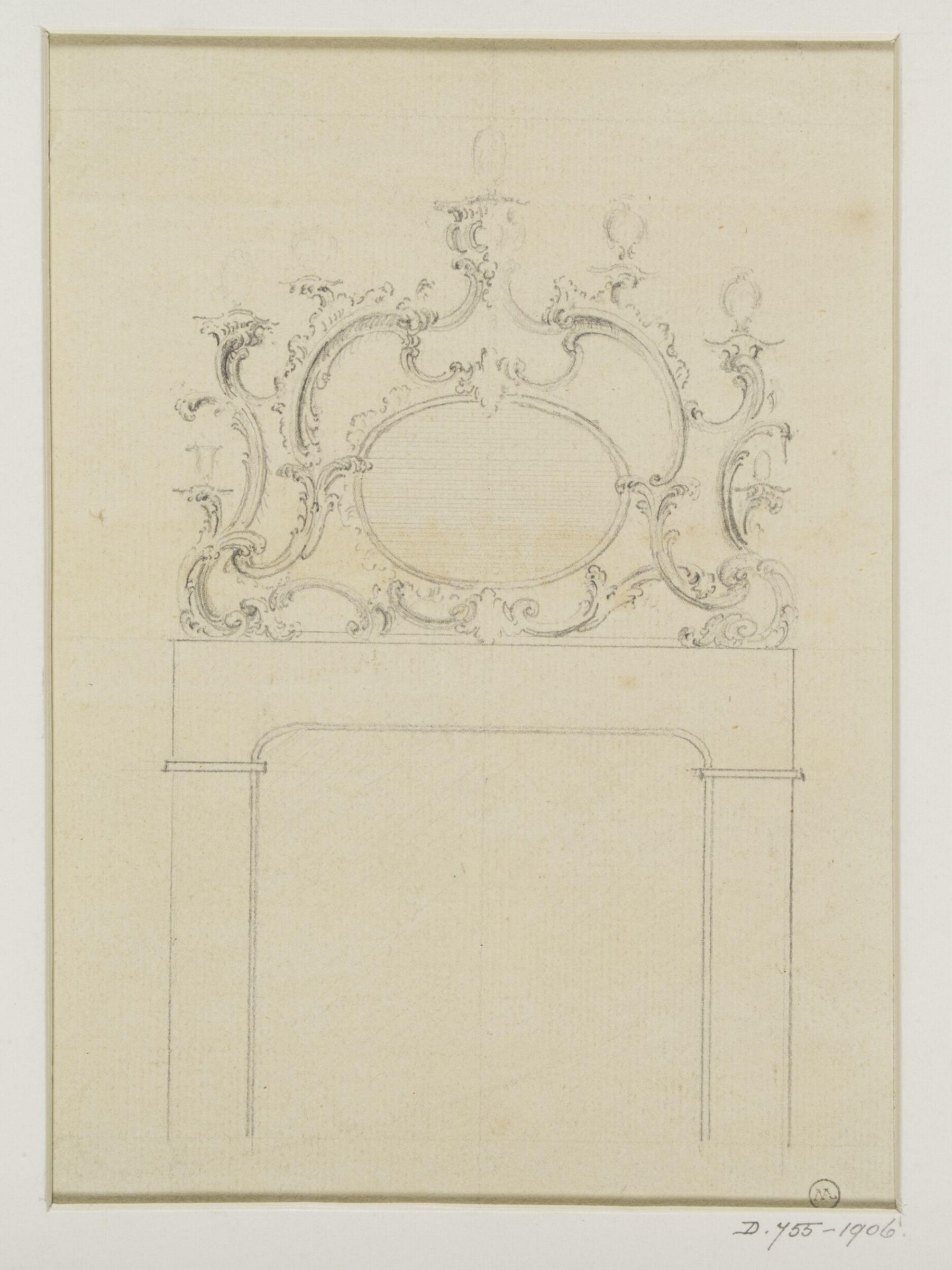 Design for an overmantle, Thomas Chippendale Senior, mid-18th century