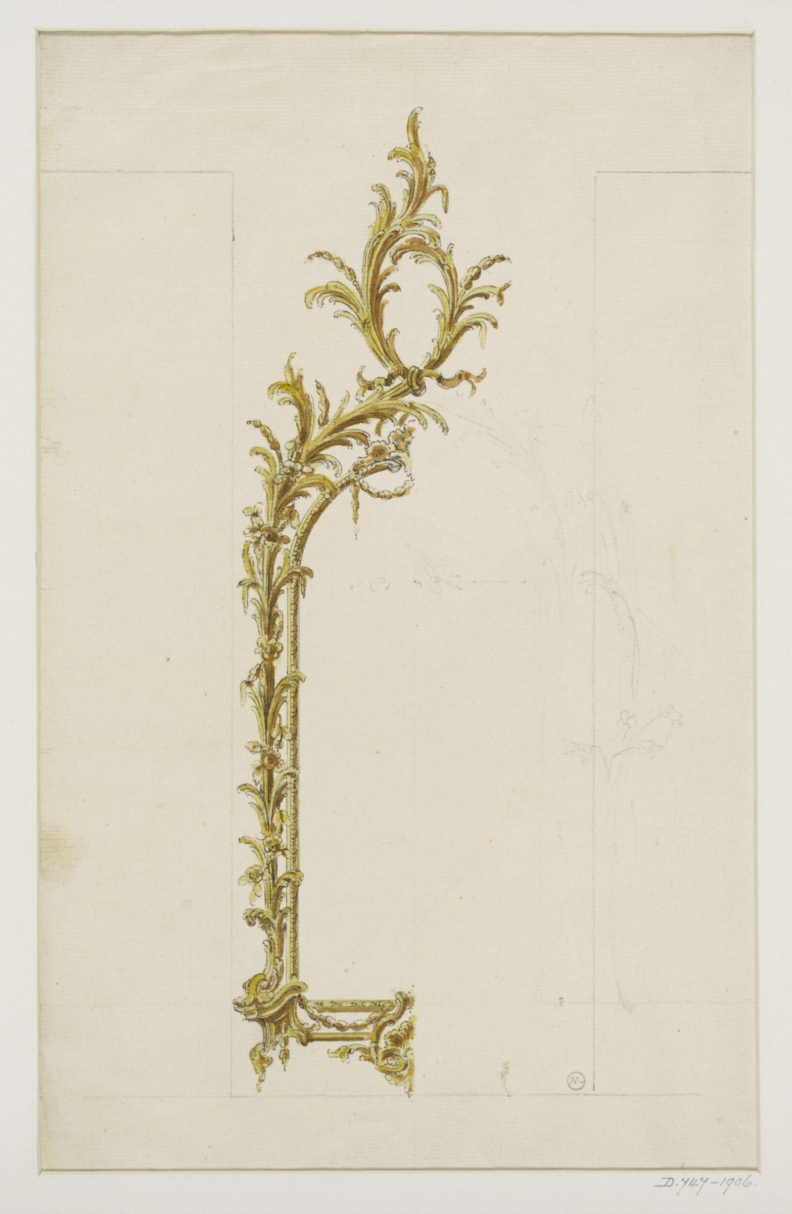 Design for a pier-glass frame, Thomas Chippendale Senior, ca.1770