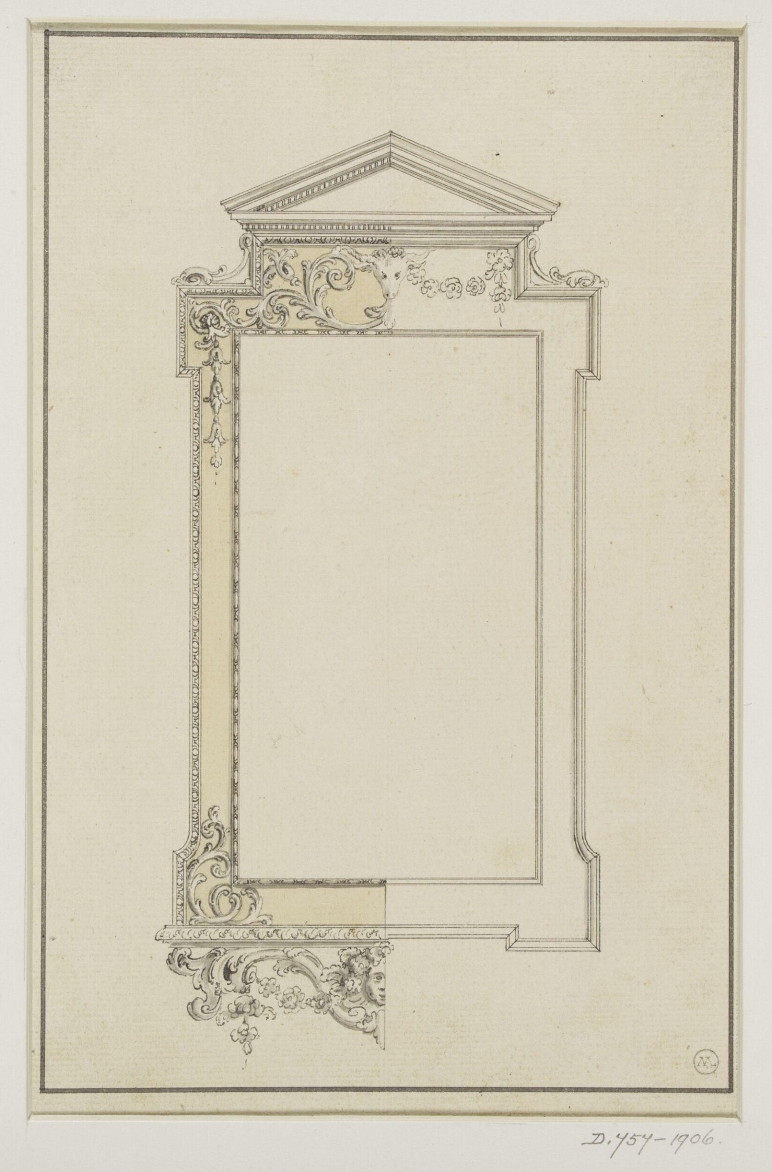 Design for a pier-glass, Thomas Chippendale Senior, ca.1765-1770