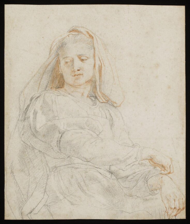 Study of a seated woman (The Virgin) Peter Paul Rubens V&A Explore