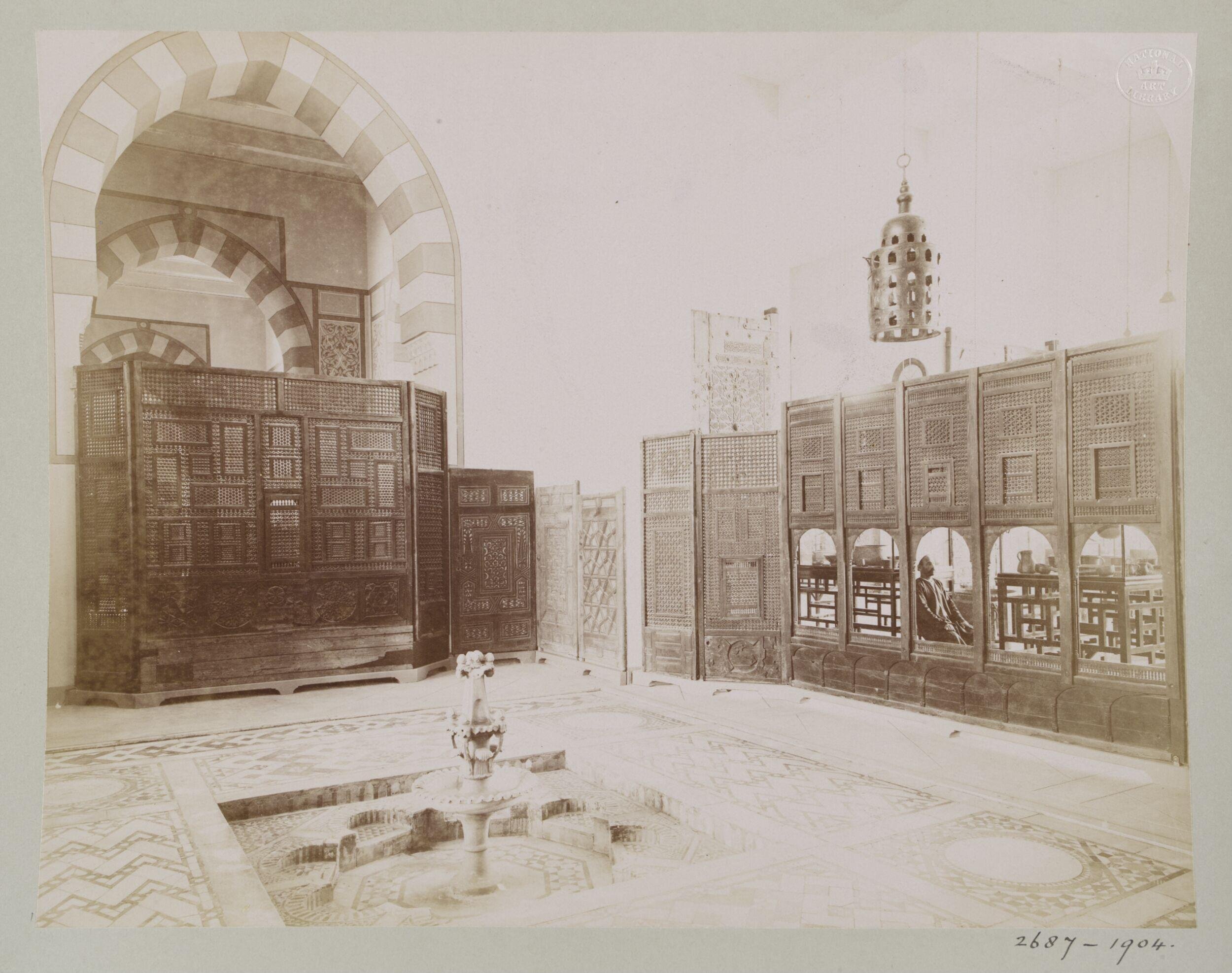 Interior view from the Museum of Arab Art, Cairo