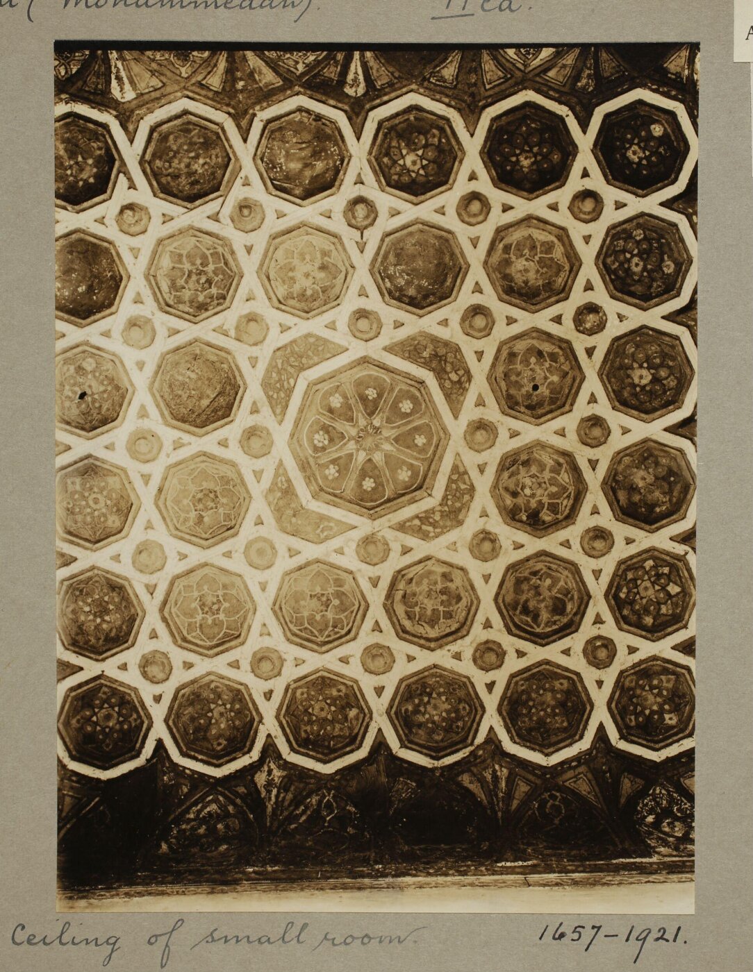 K.A.C. Creswell, Ceiling in the palace of Mamluk Amir Taz al-Nasiri, Cairo