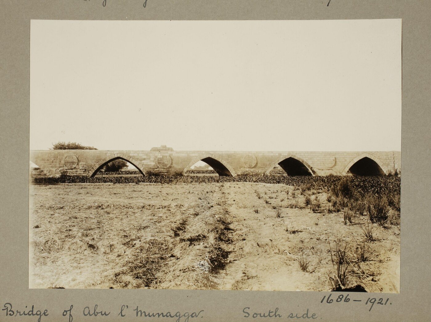 K.A.C. Creswell, The south side of the bridge of Abu'l Munajja, Qalyub