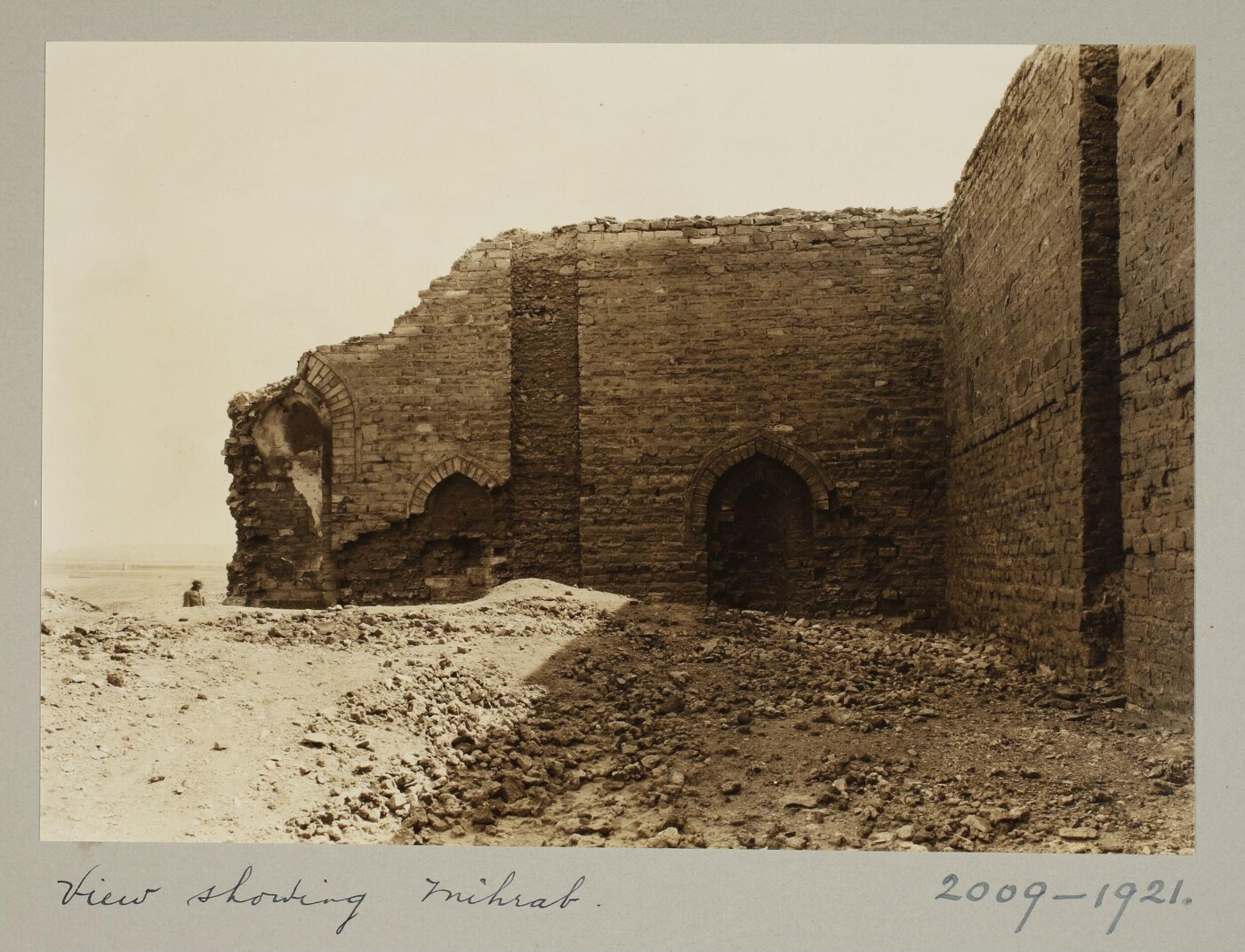 K.A.C. Creswell, View showing mihrab at the tomb of Abu Ali, Cairo