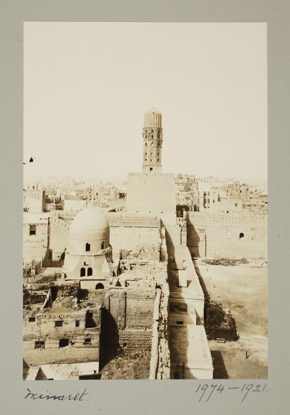 K.A.C. Creswell, Minaret of the mosque of al-Hakim, Cairo