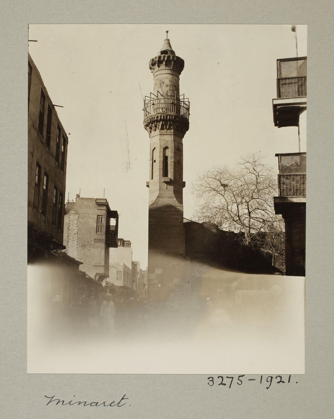 K.A.C. Creswell, Minaret of the mosque of Mamluk Amir Arghun Shah al-Ismaili, Cairo