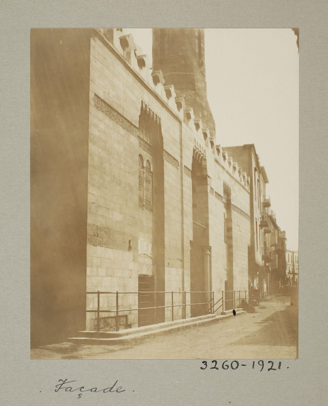 K.A.C. Creswell, Façade of the funerary mosque of Mamluk Amir Ulmas al-Hajib, Cairo