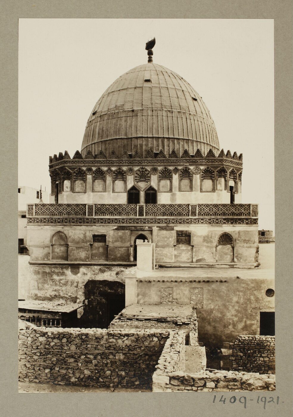 K.A.C. Creswell, Northwest façade of the mausoleum of Imam al-Shafi'i, Cairo