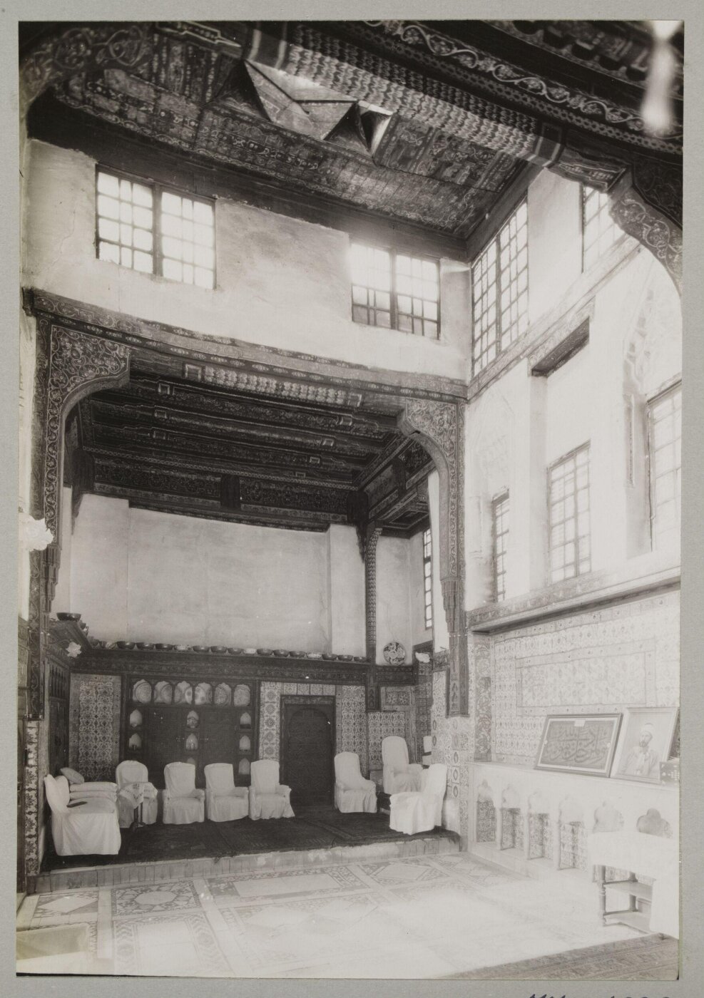 K.A.C. Creswell, Reception room in Bayt al-Suhaymi, Cairo