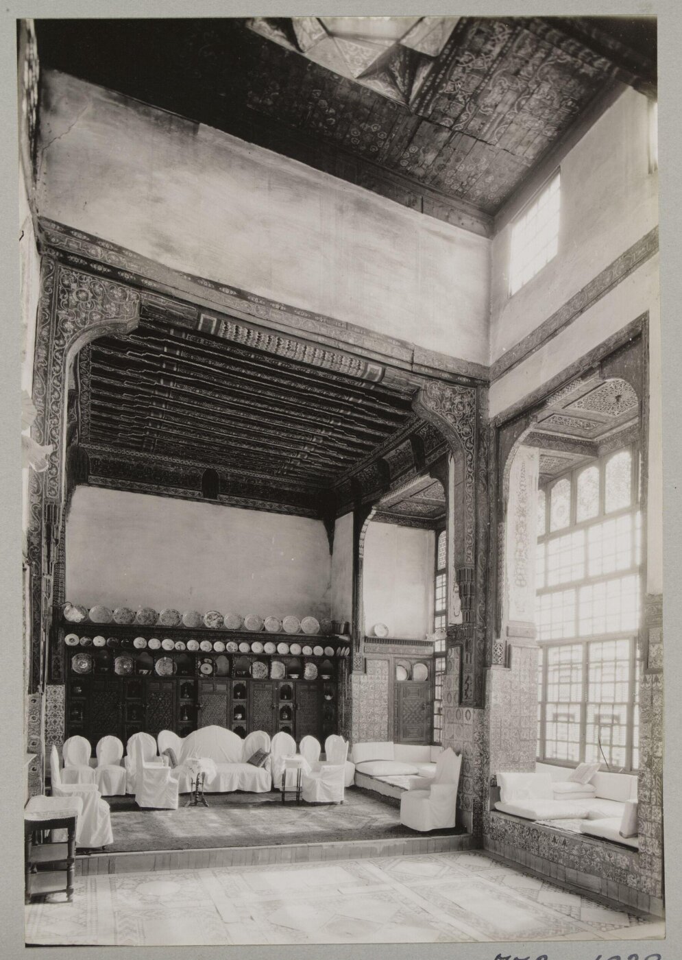 K.A.C. Creswell, Reception room in Bayt al-Suhaymi, Cairo