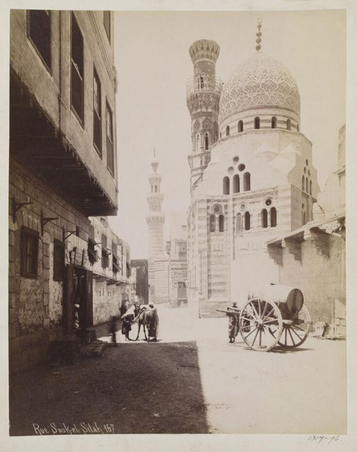 Bab al-Wazir street with the funerary madrasa of Amir Khayrbak and the mosque of Amir Aqsunqur (Blue mosque), Cairo top image