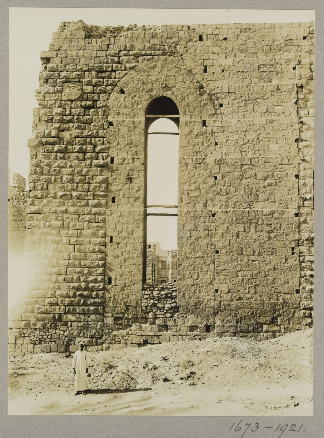 K.A.C. Creswell, A section from the west end of the aqueduct of Mamluk Sultan Qansuh al-Ghawri, Cairo