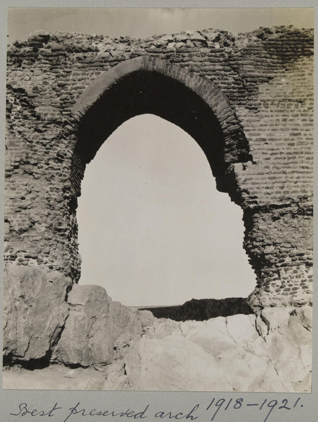 K.A.C. Creswell, Best preserved arch at the aqueduct of Ibn Tulun (Basatin), Cairo