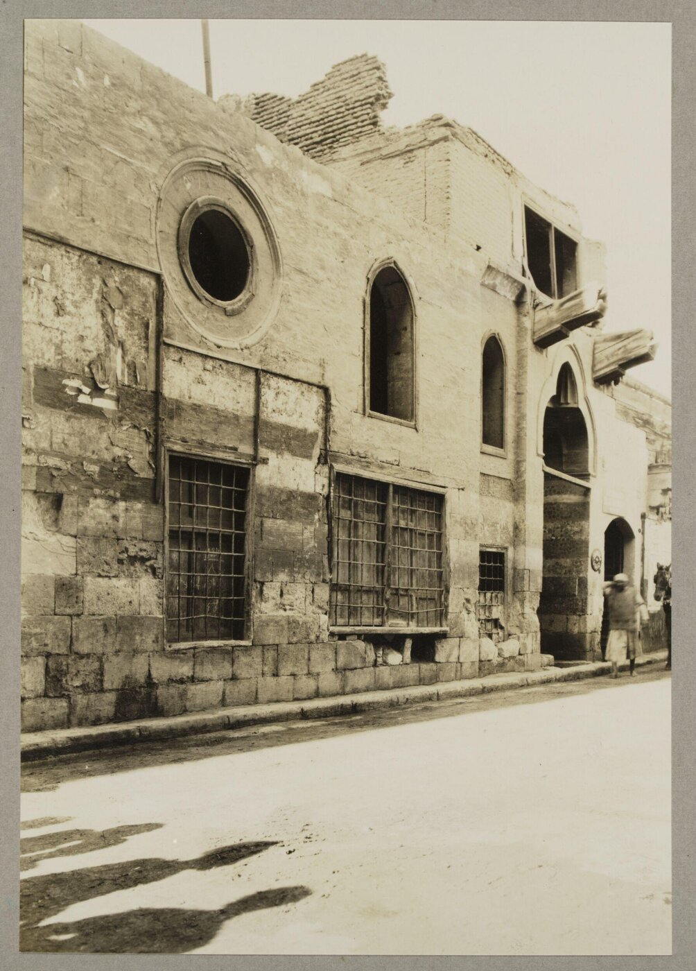 K.A.C. Creswell, The façade of ribat al-Zayni (demolished), Cairo